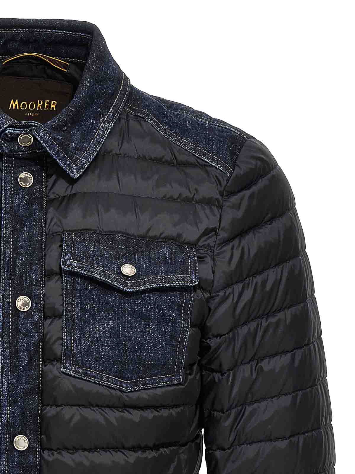 Shop Moorer Crespi-104s Jacket In Azul