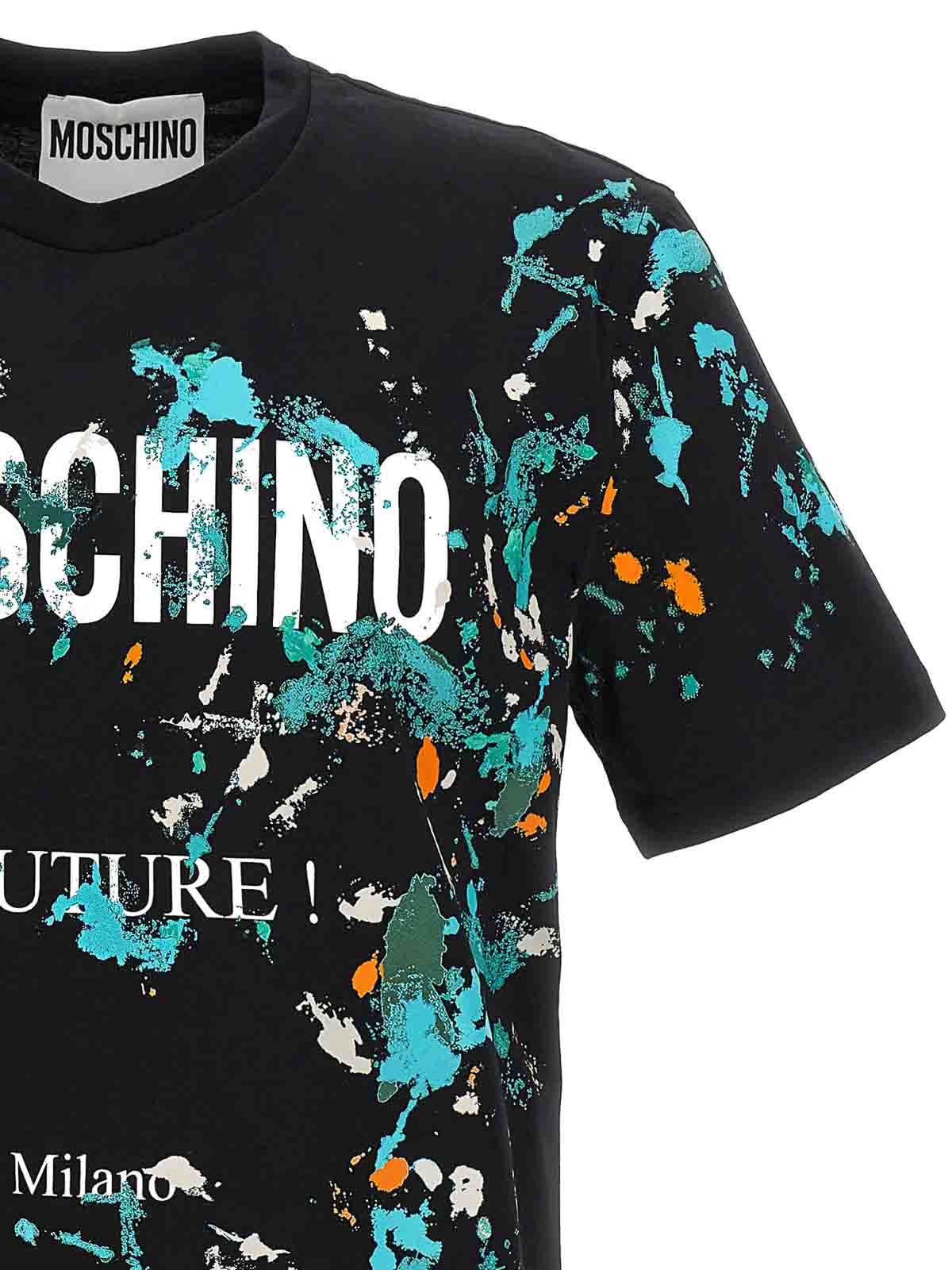 Moschino Printed T-Shirt - Black - Men | 071220411555