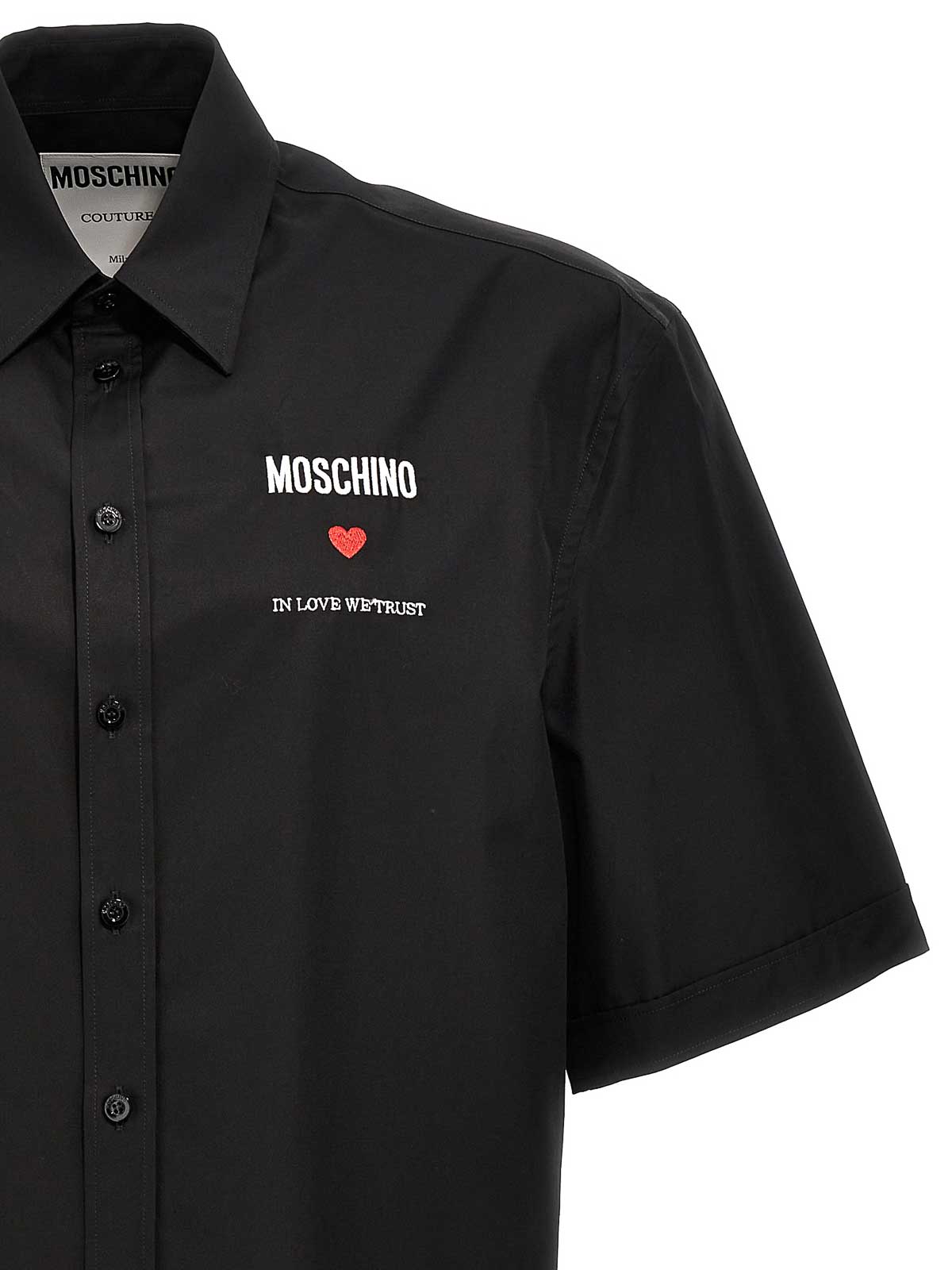 Shop Moschino In Love We Trust Shirt In Negro