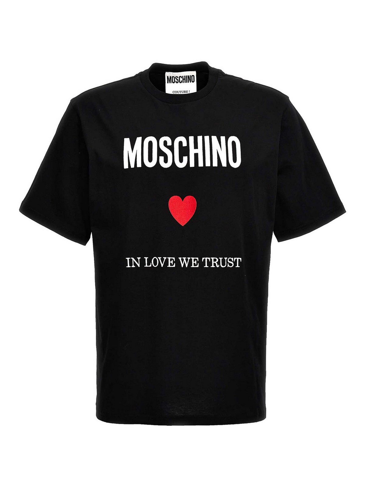 Shop Moschino In Love We Trust T-shirt In Negro