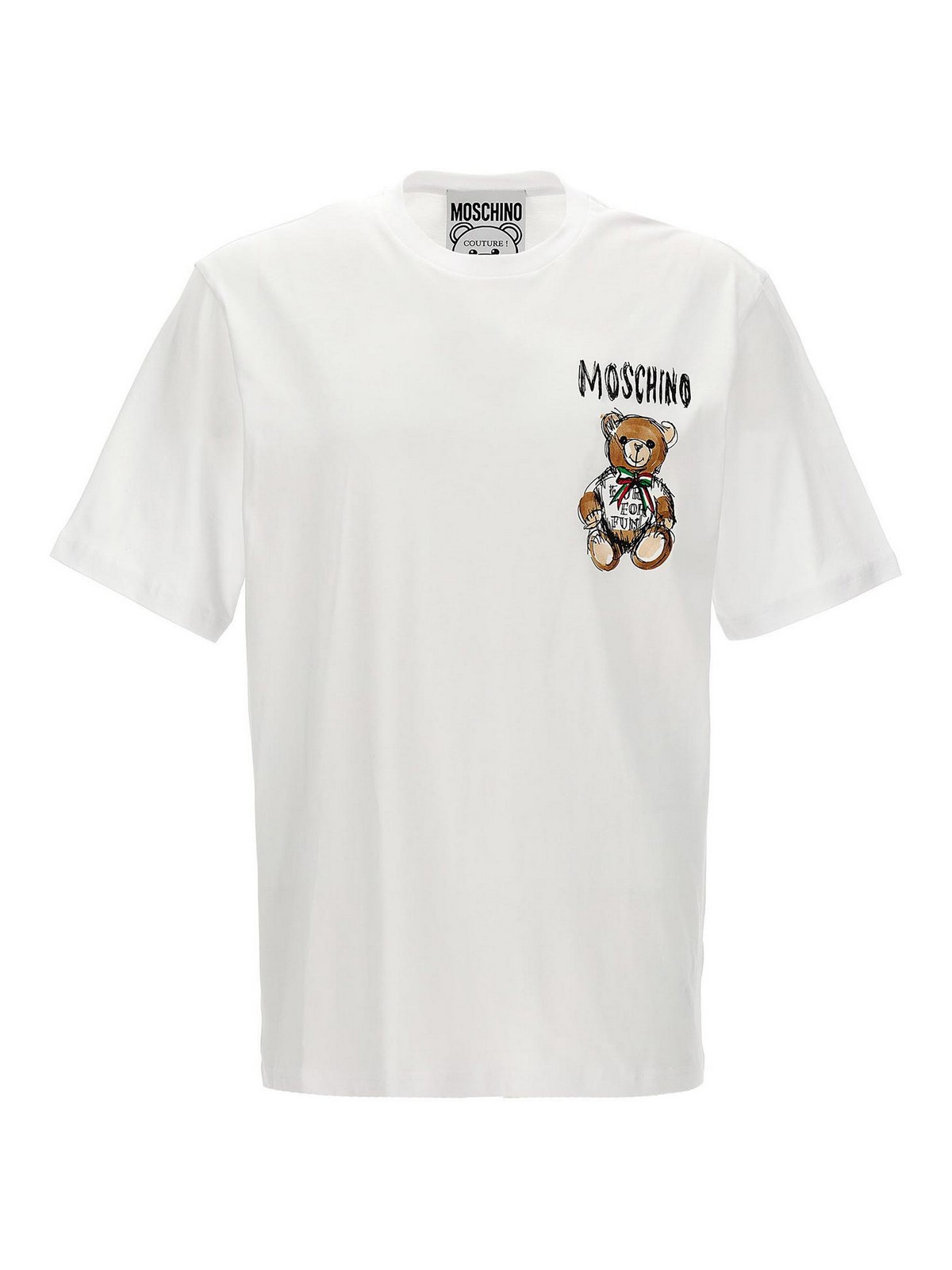 Shop Moschino Archive Teddy T-shirt In Blanco