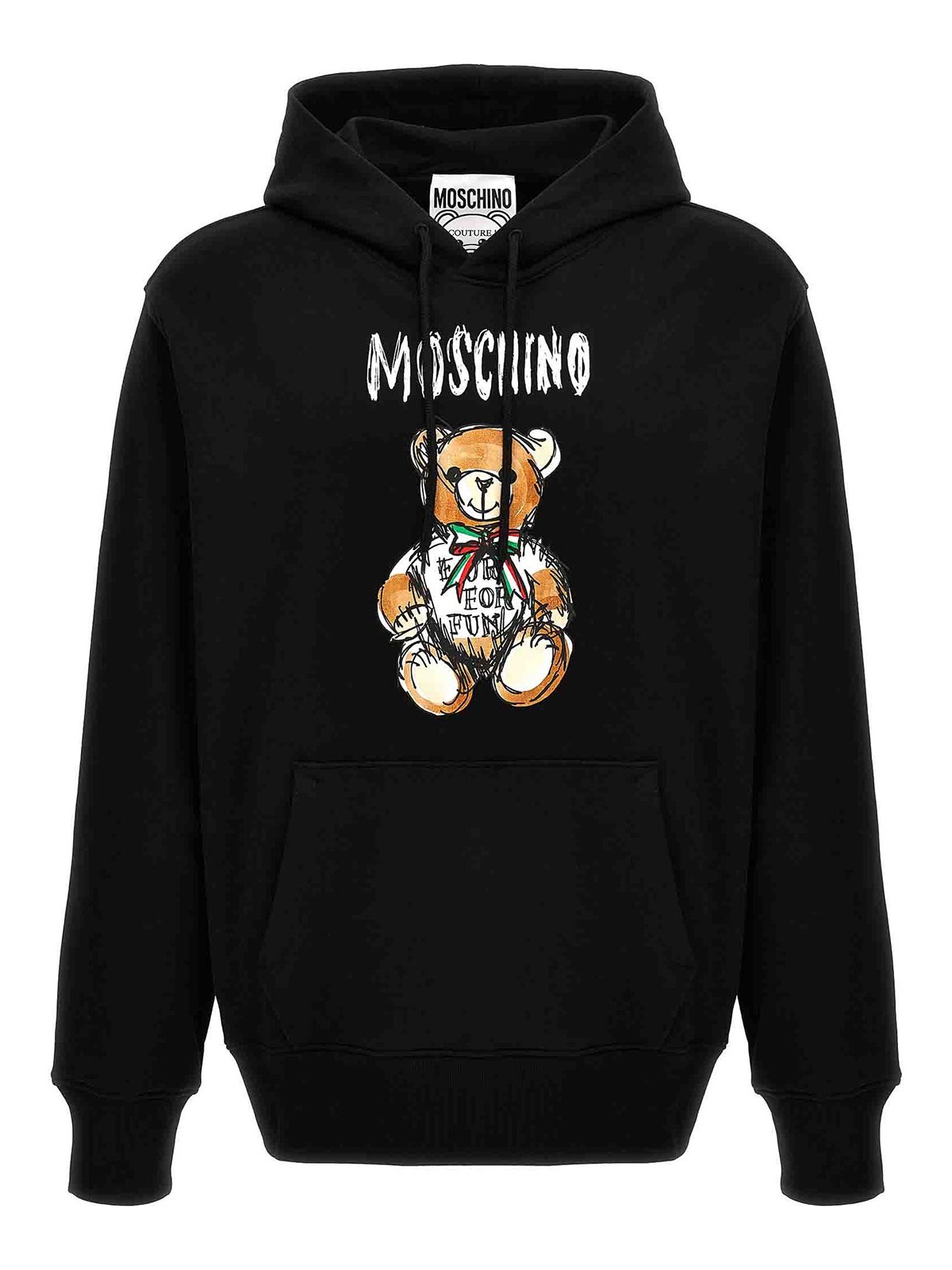 Shop Moschino Archive Teddy Hoodie In Negro