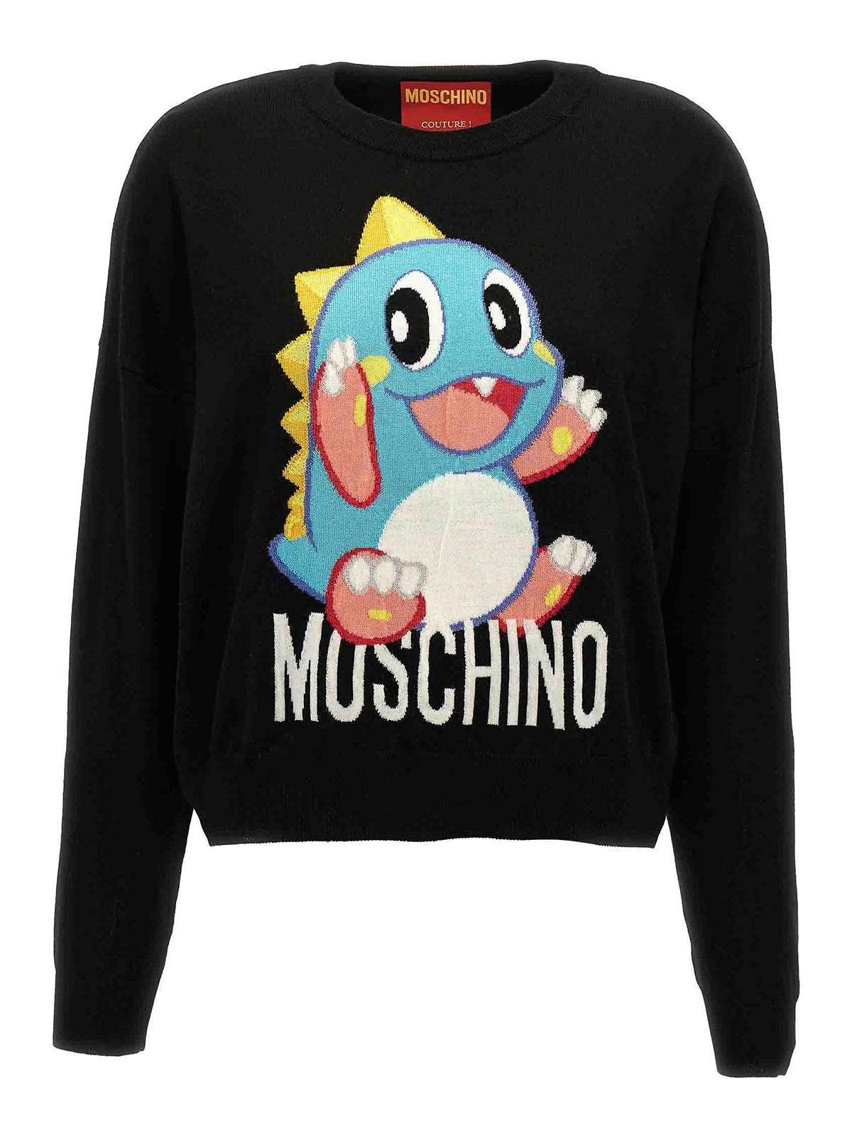 Shop Moschino Bubble Bobble Sweater In Negro