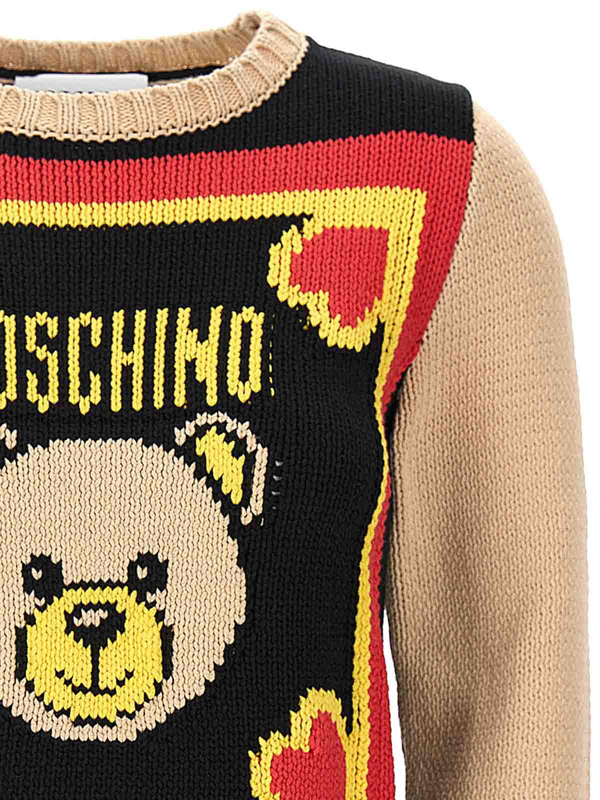 Shop Moschino Archive Scarves Sweater In Multicolor