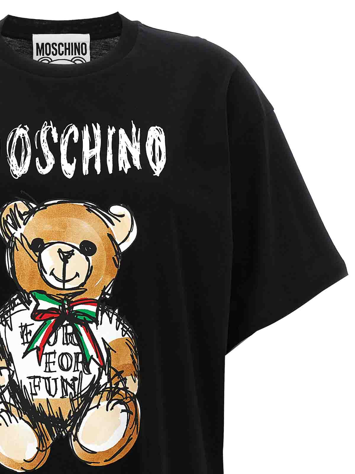 Shop Moschino Camiseta - Teddy Bear In Negro