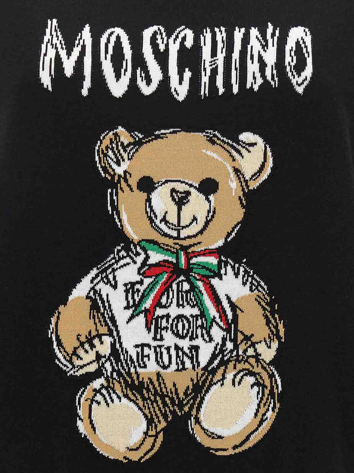 Shop Moschino Suéter Cuello Redondo - Teddy Bear In Negro