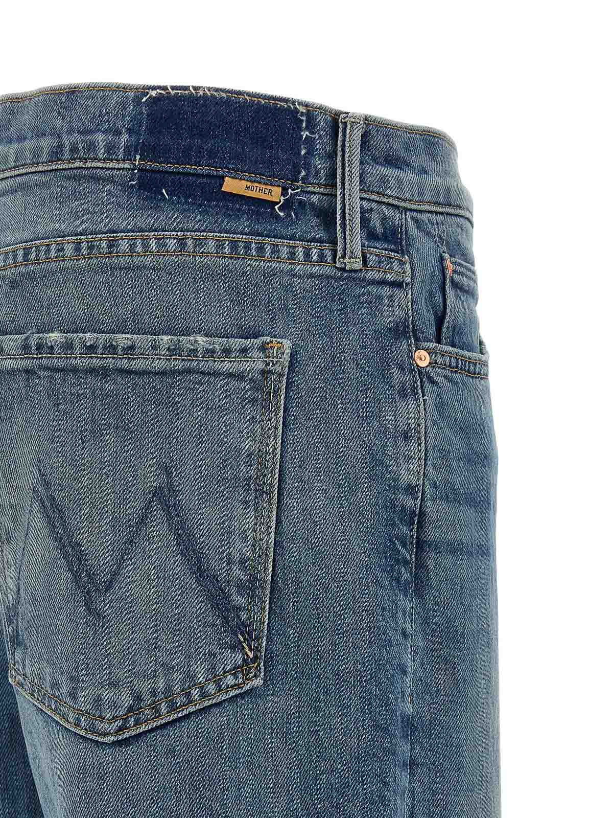 Shop Mother The Duster Skimp Jeans In Azul Claro