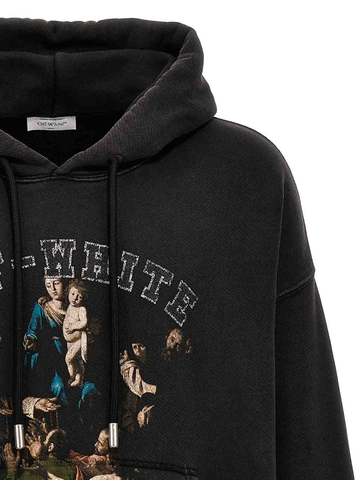 Shop Off-white Mary Skate Hoodie In Negro