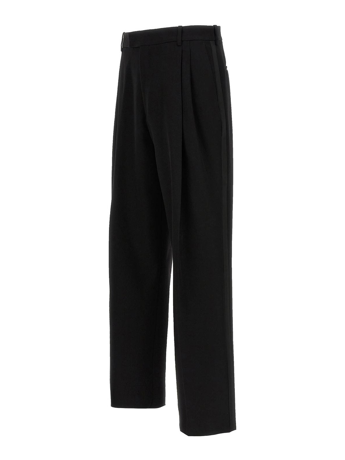 Shop Off-white Ow Emb Drywo Smoking Pants In Negro