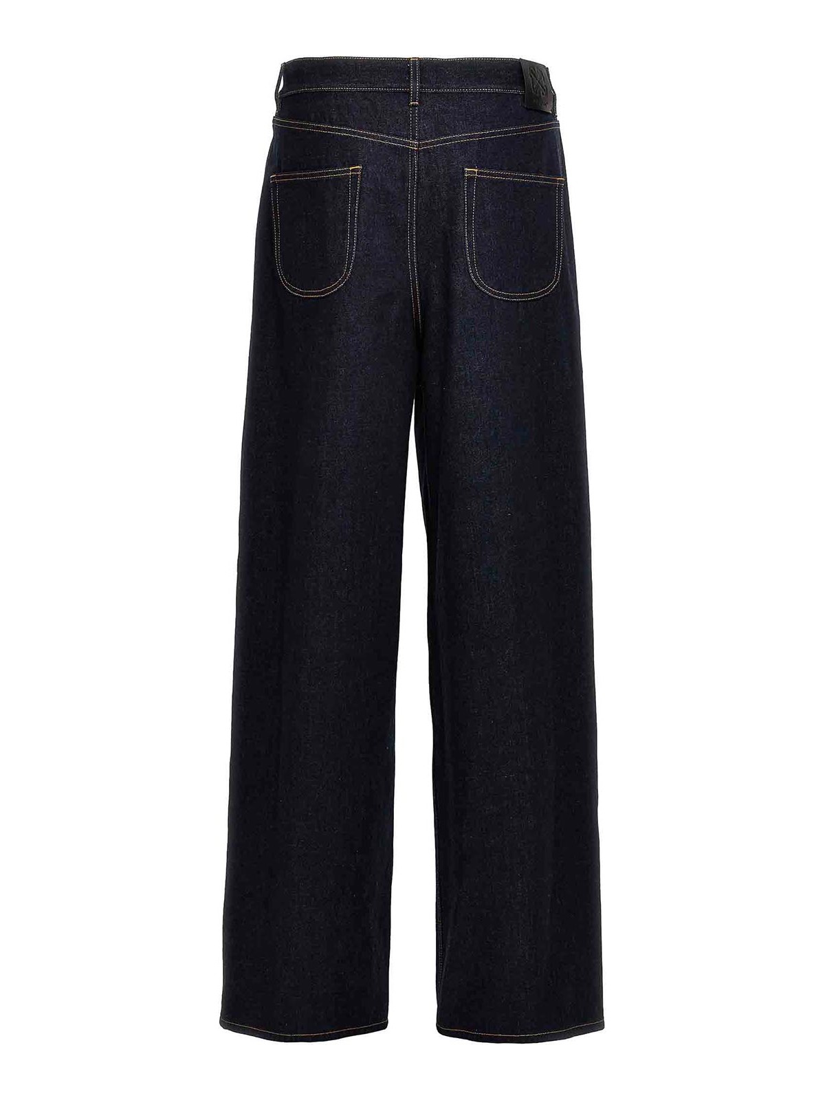 Shop Off-white Baggy Tapered Jeans In Azul