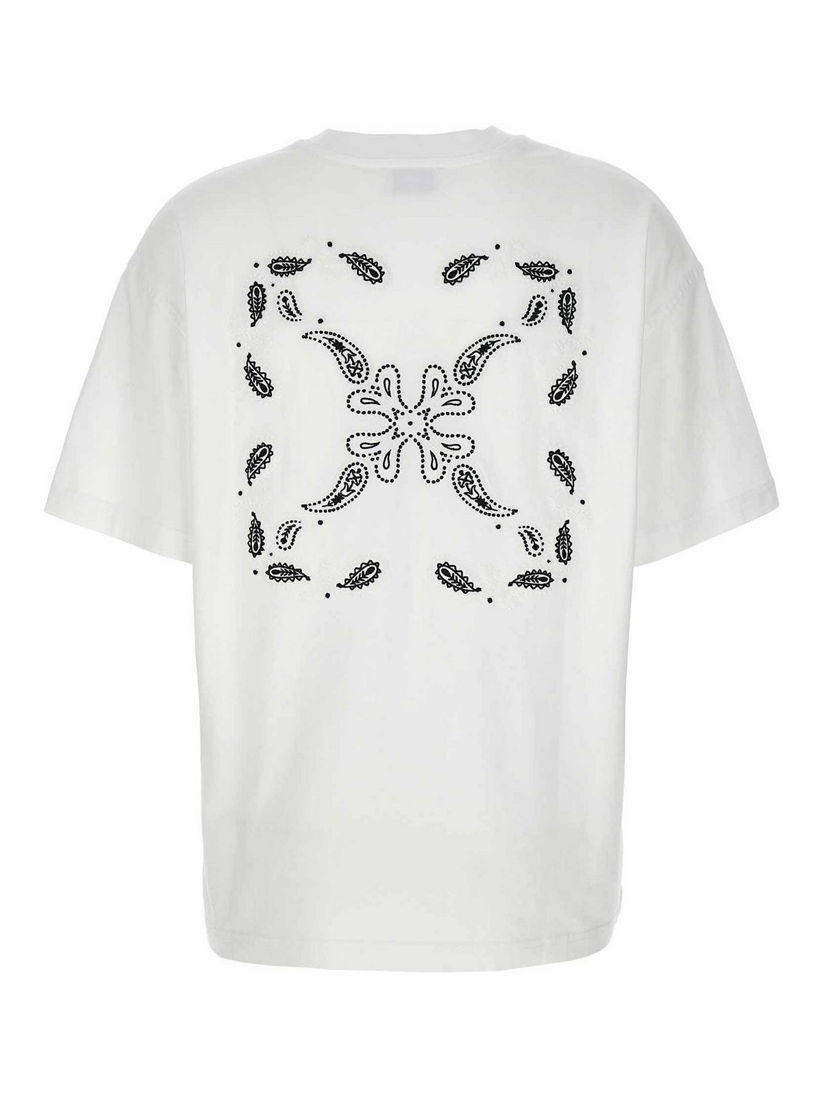Shop Off-white Embr Bandana Arrow T-shirt In Blanco