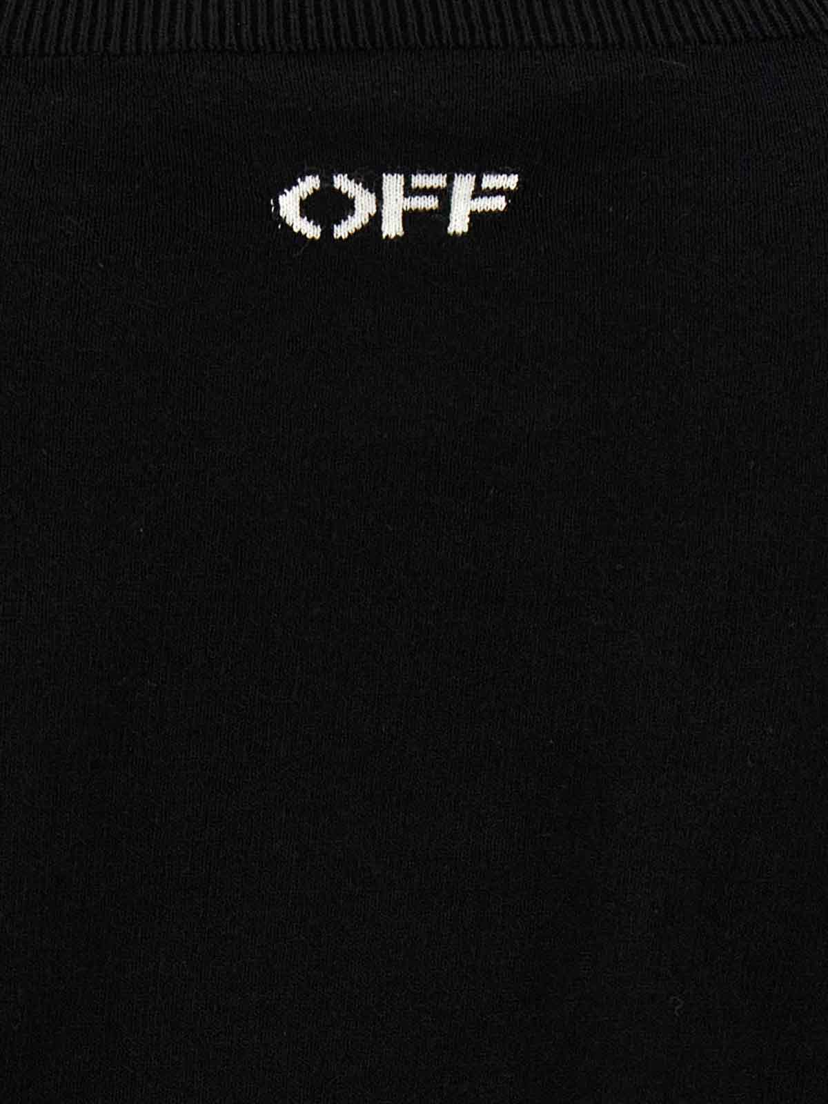 Shop Off-white Off Stamp Top In Negro