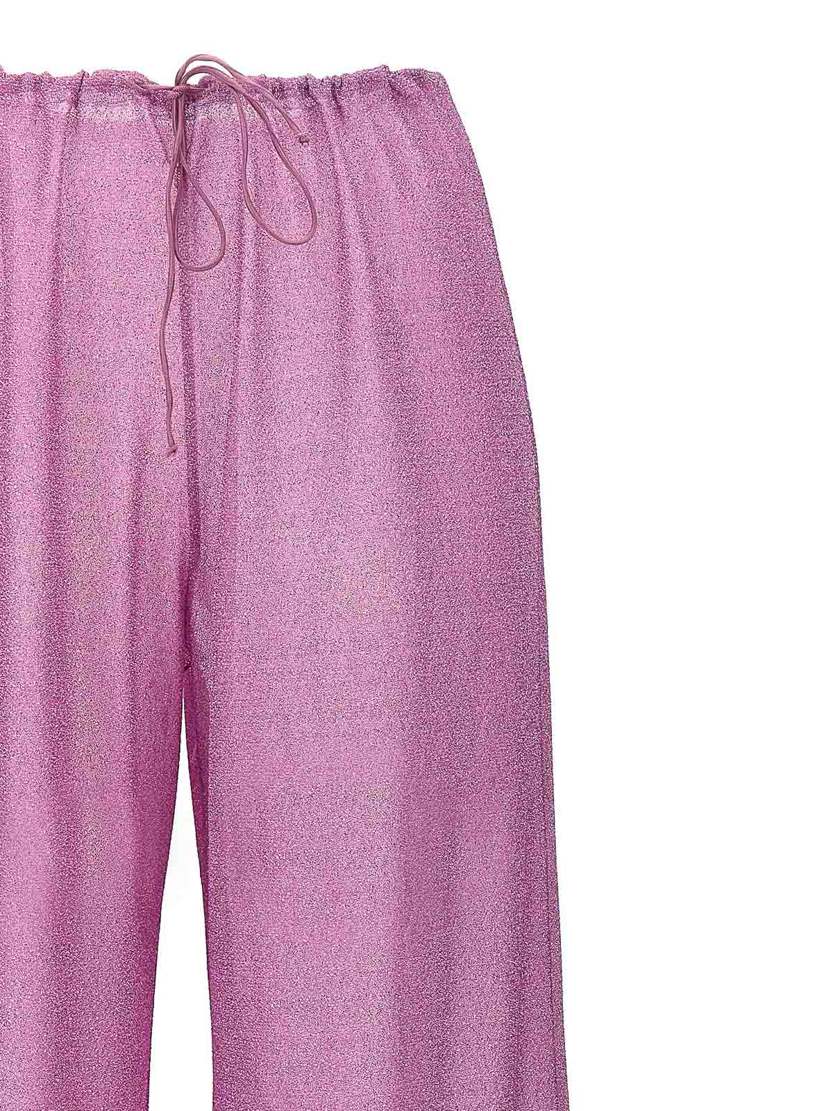 Shop Oseree Lumiere Plumage Pants In Purple