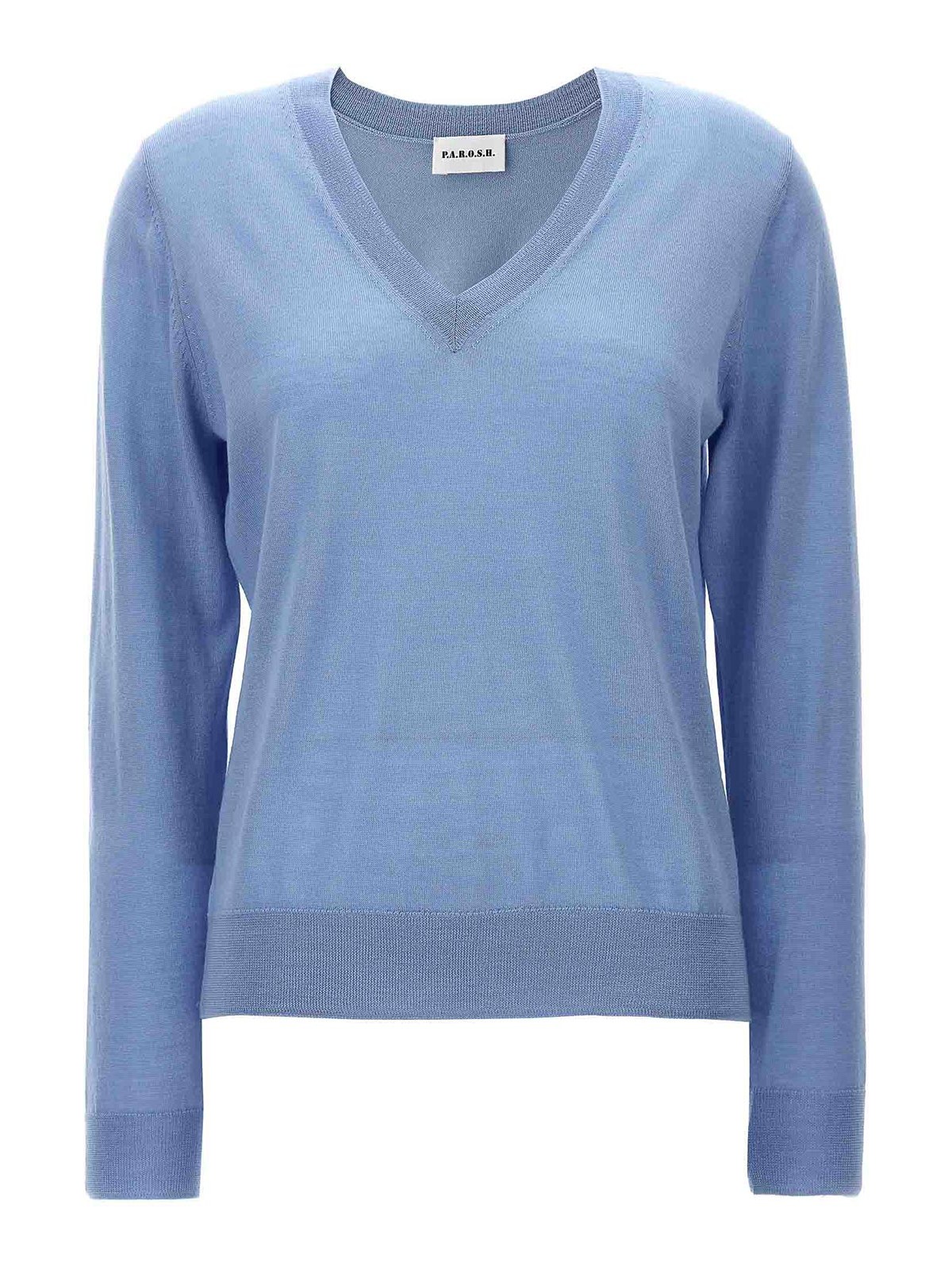 P.a.r.o.s.h V-neck Sweater In Light Blue