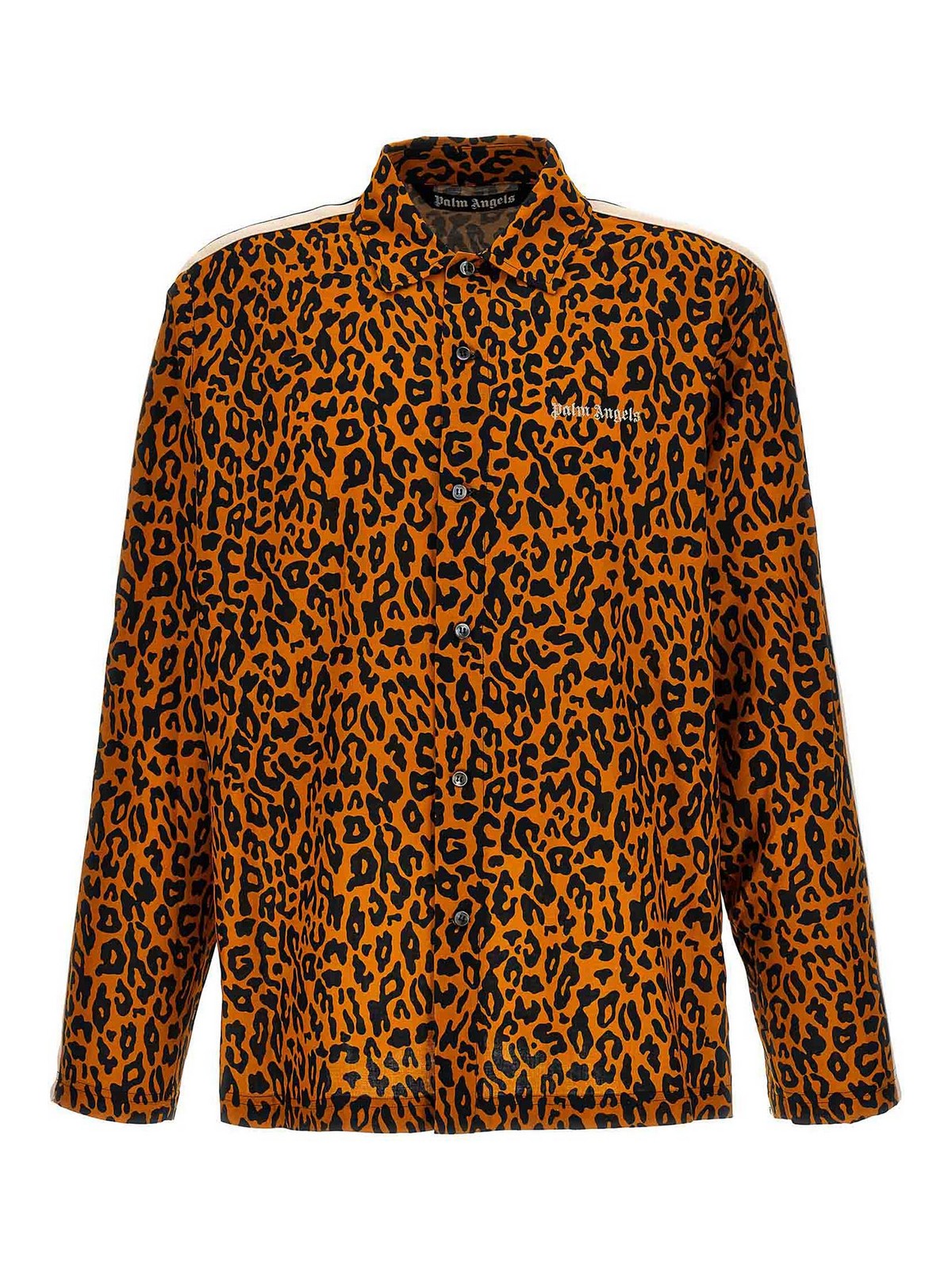 Shop Palm Angels Cheetah Track Shirt In Multicolour