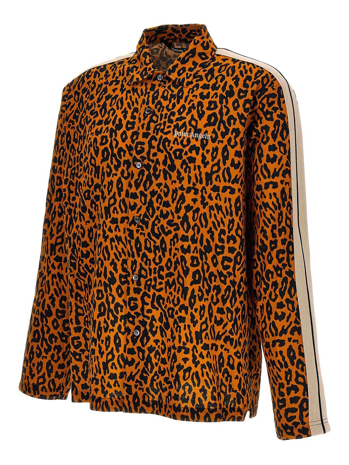 Shop Palm Angels Cheetah Track Shirt In Multicolour