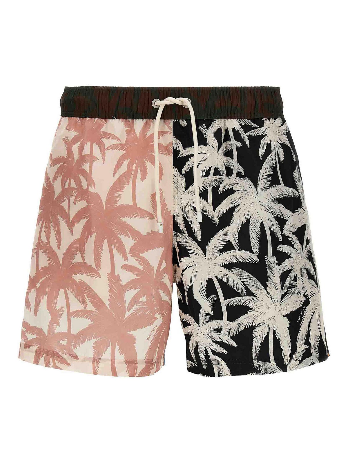 Shop Palm Angels Patchwork Palms Swimsuit In Multicolour