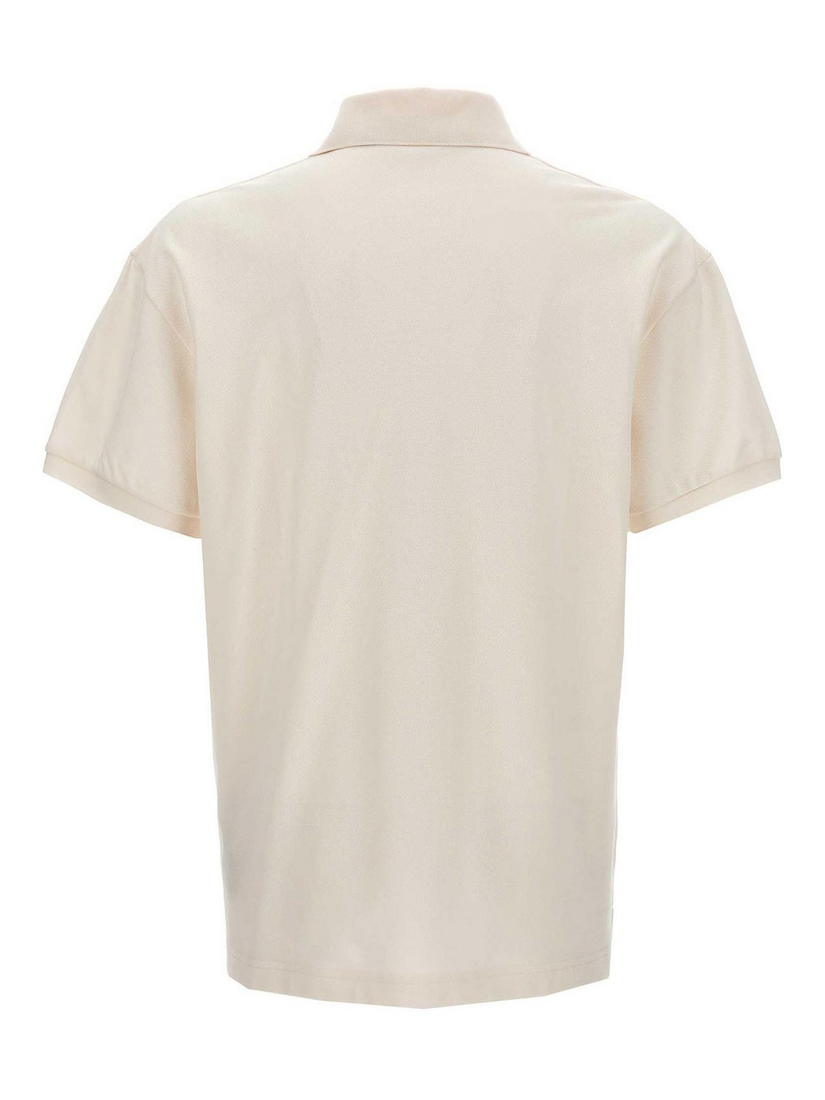 Shop Palm Angels Polo - Blanco In White