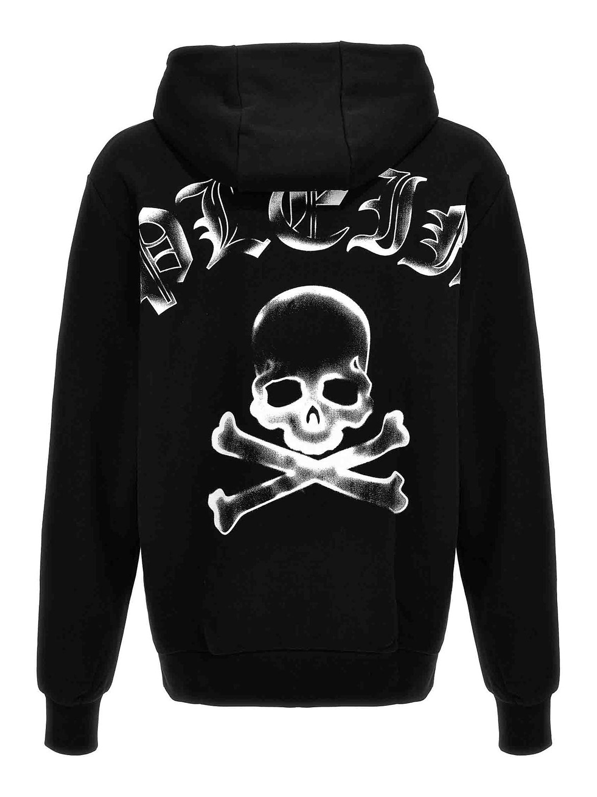 Shop Philipp Plein Skull&bones Hoodie In Black