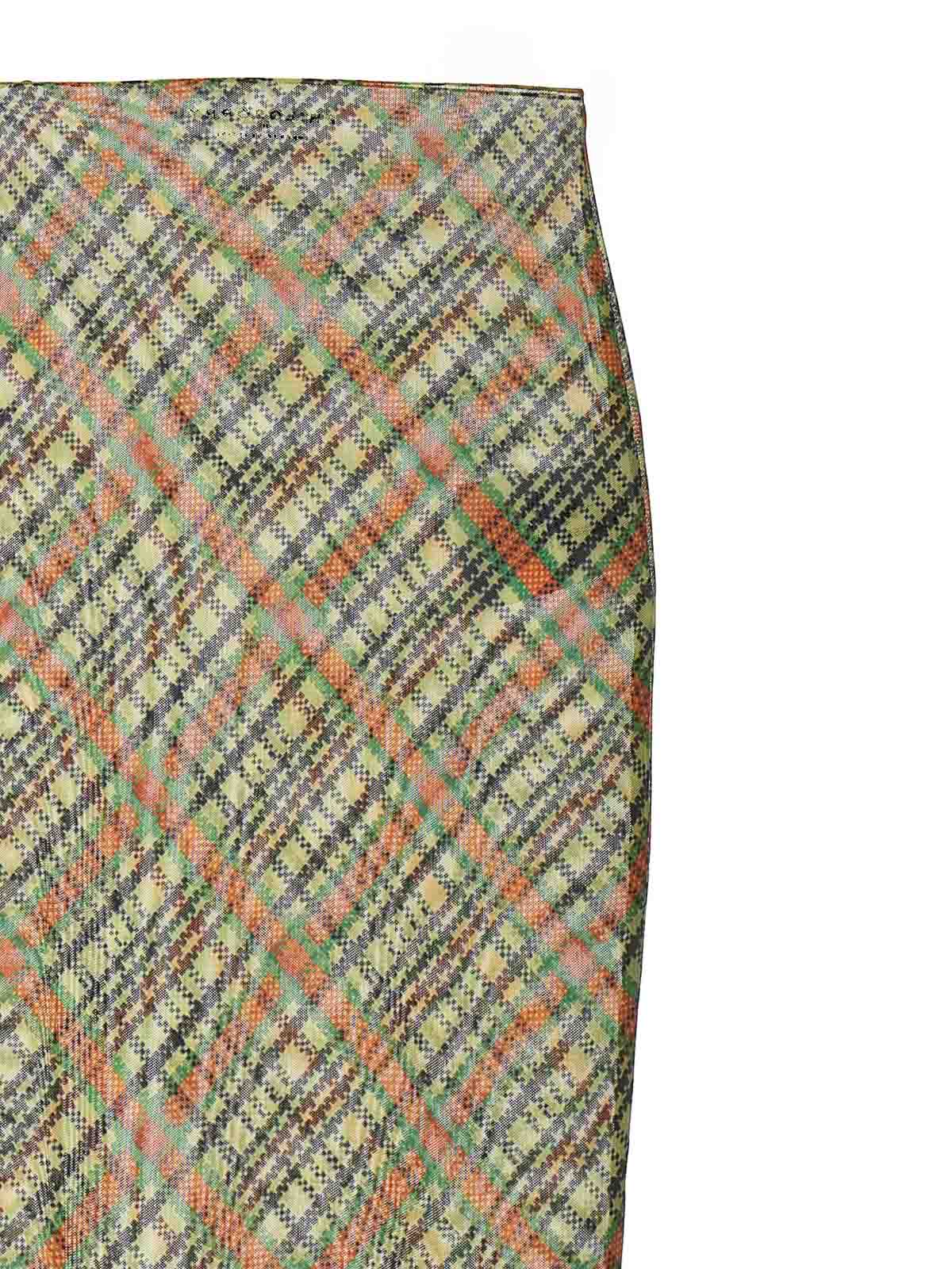 Shop Philosophy Di Lorenzo Serafini Check Cover-up Skirt In Multicolour