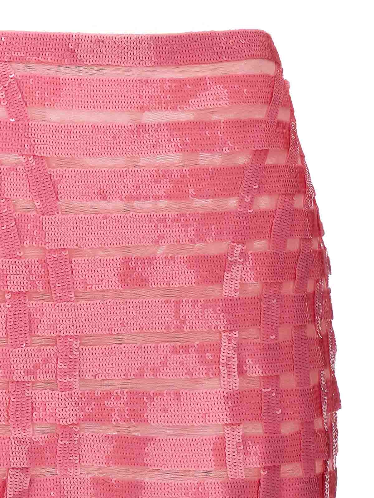 Shop Pinko Gladiatore Skirt In Nude & Neutrals