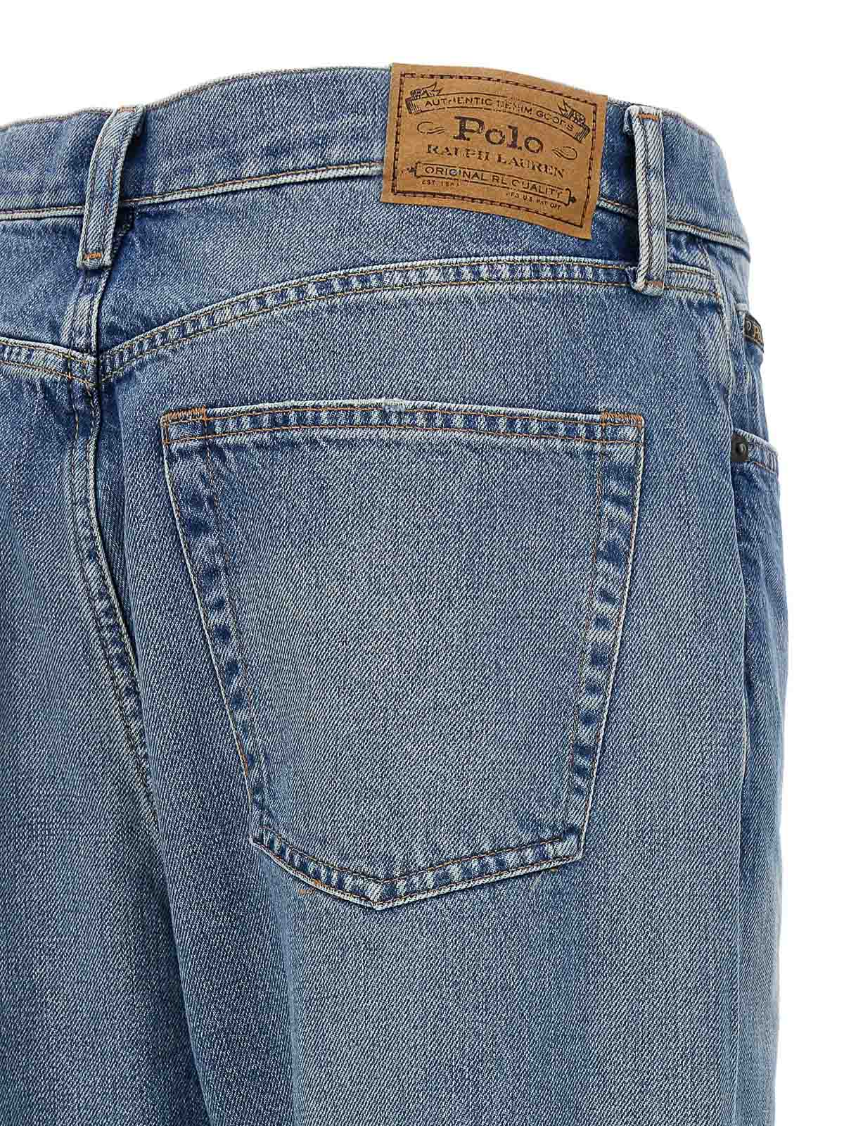 Shop Polo Ralph Lauren Cotton Denim Jeans Back Tag In Light Blue