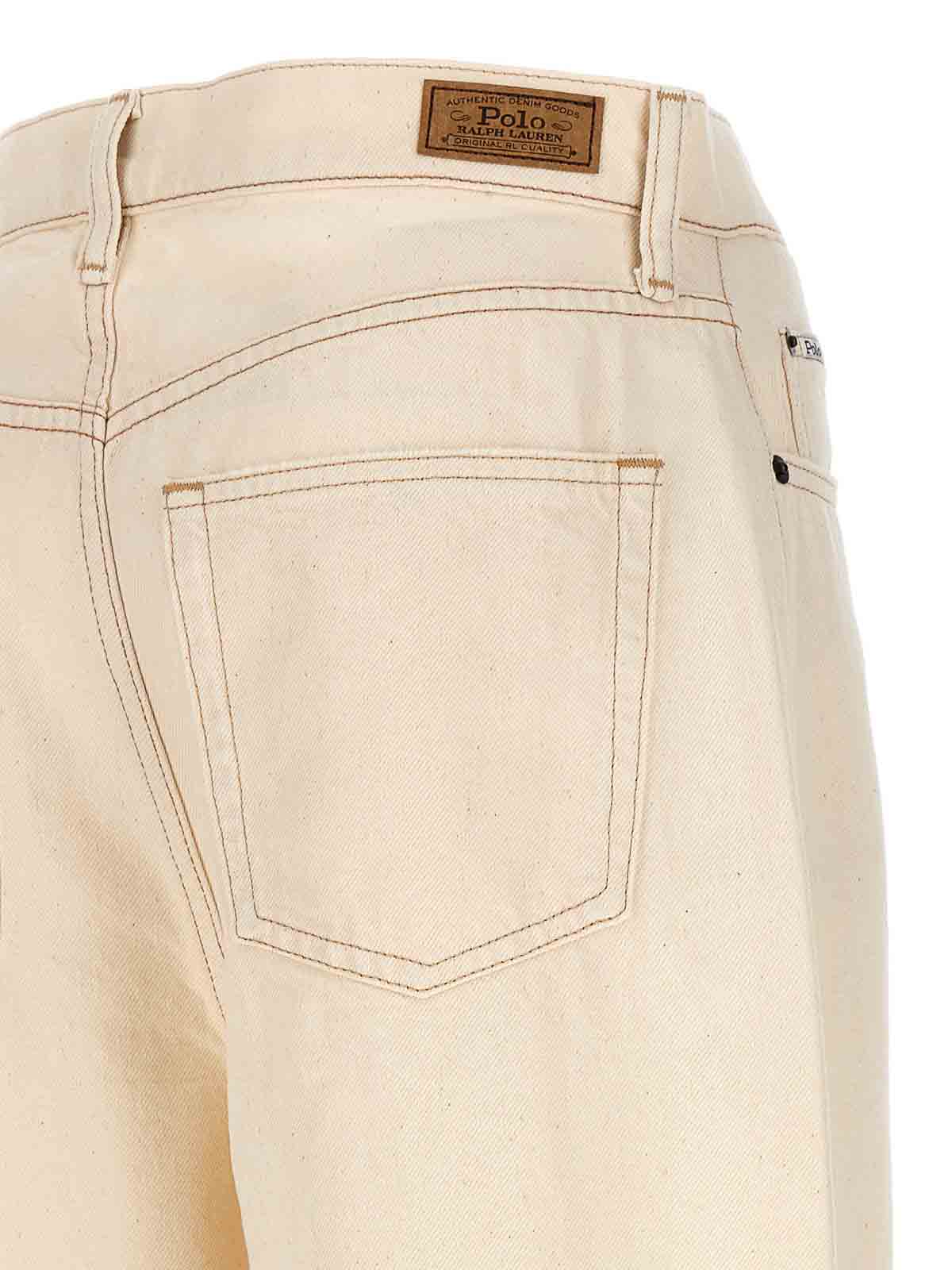 Shop Polo Ralph Lauren Jeans Boot-cut - Beis In Beige