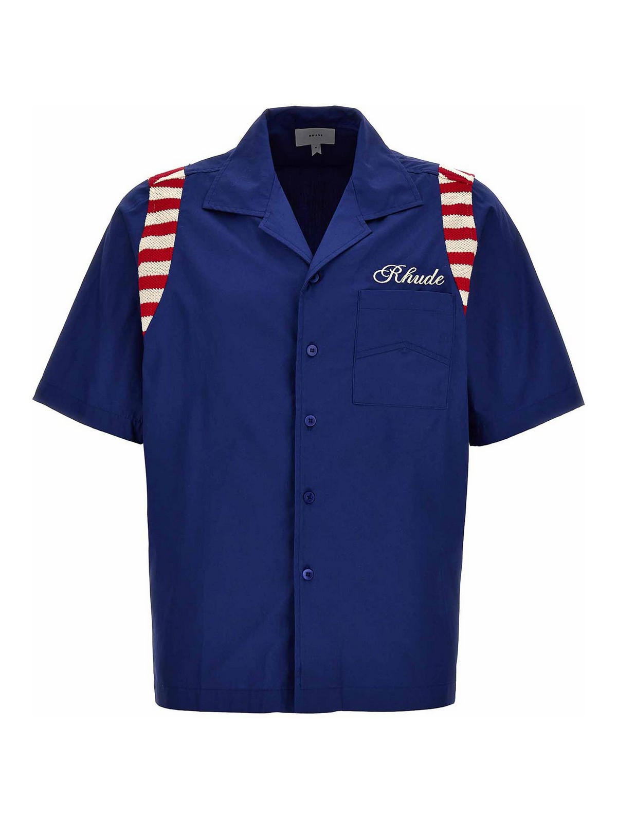Shop Rhude American Spirit Shirt In Blue