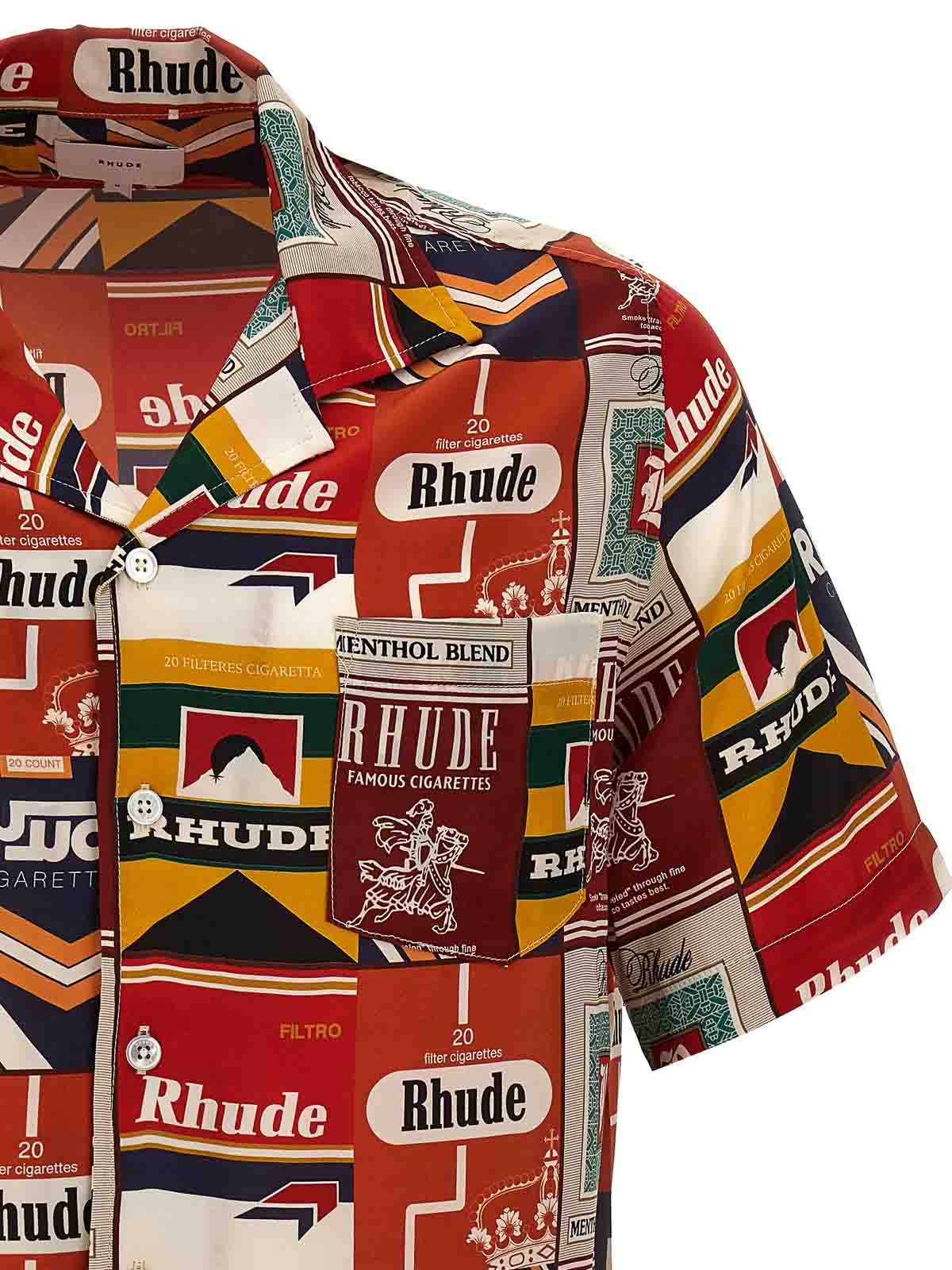 Shop Rhude Camisa - Multicolor In Multicolour