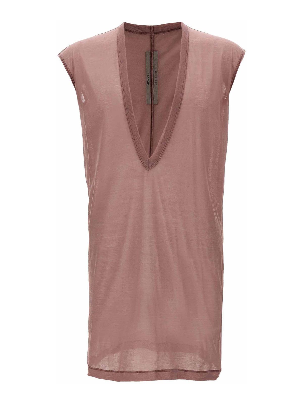 Shop Rick Owens Dylan T Tank Top In Nude & Neutrals