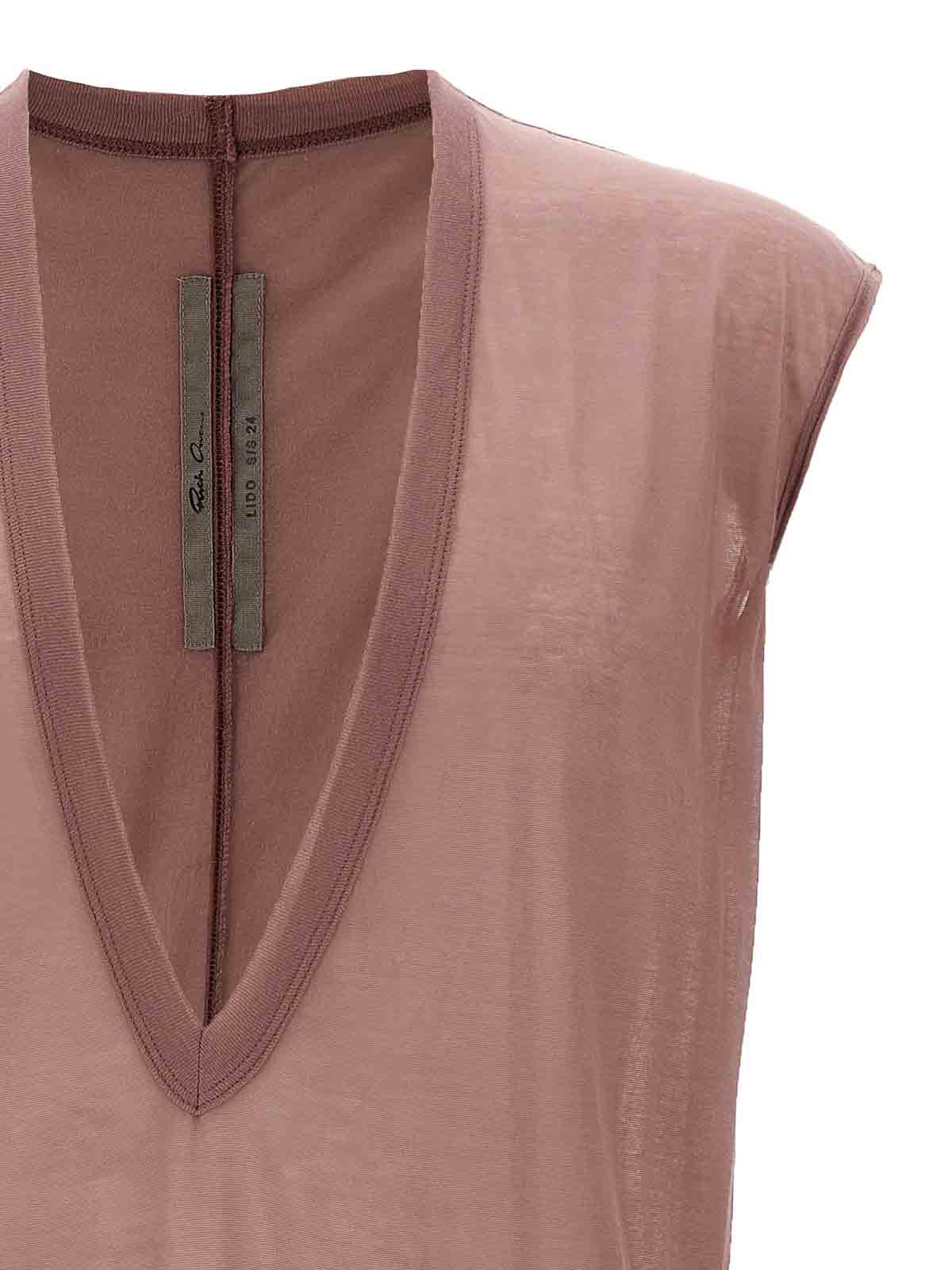 Shop Rick Owens Dylan T Tank Top In Nude & Neutrals