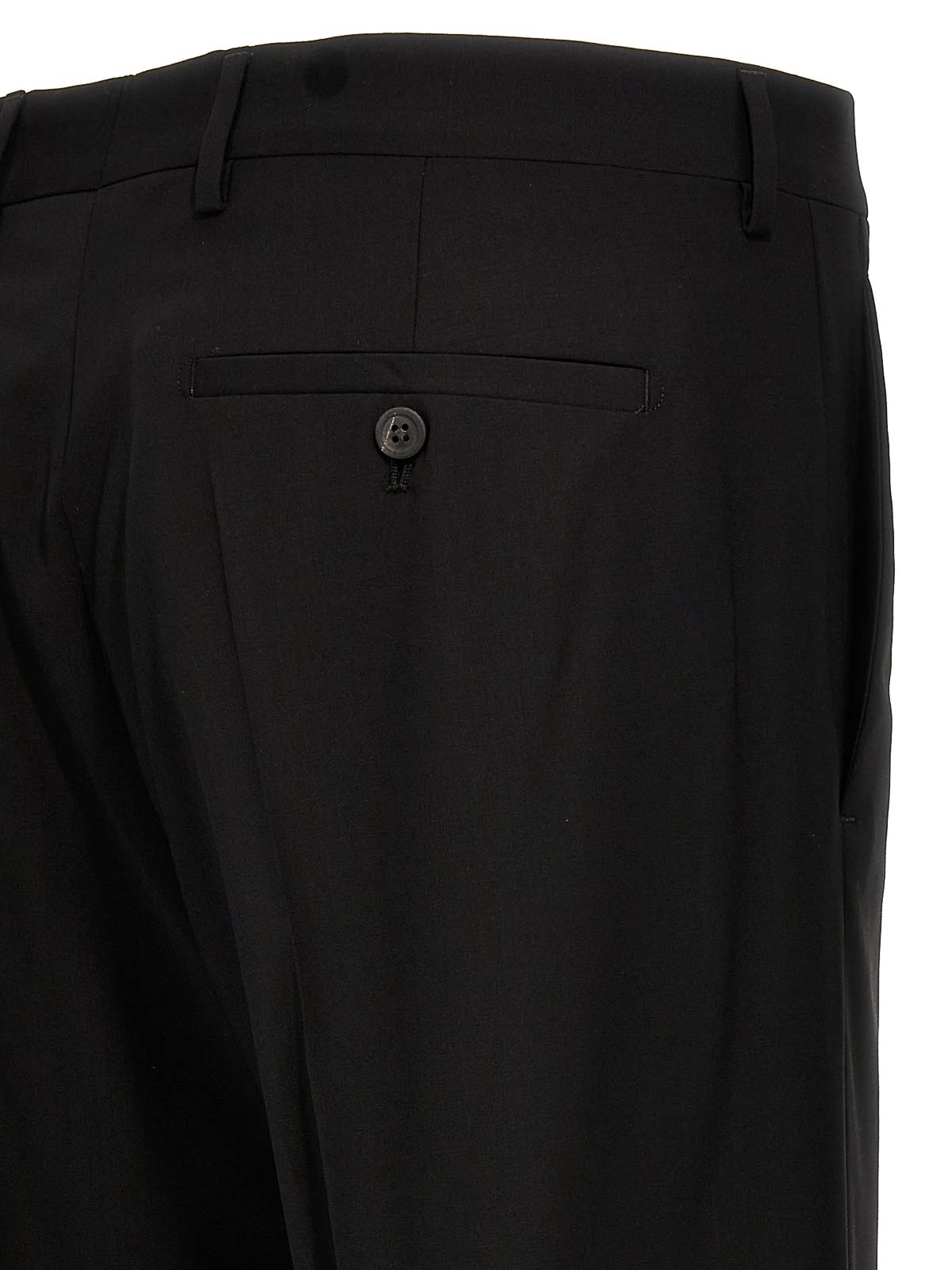 Shop Rick Owens Pantalones De Sastrería - Negro In Black
