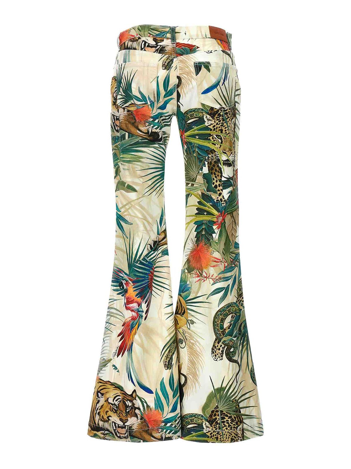 Shop Roberto Cavalli Jungle Jeans In Multicolour