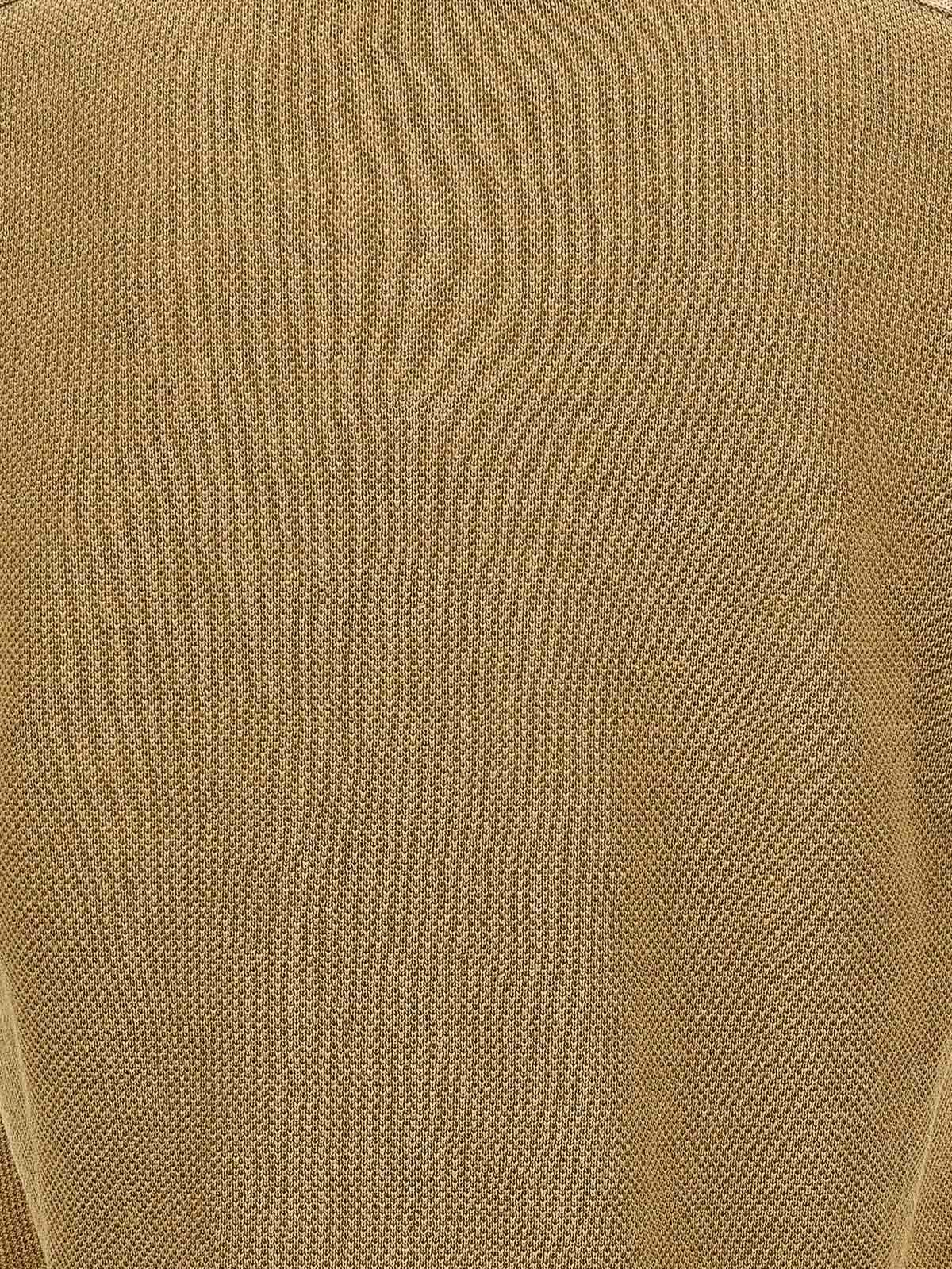 Shop Roberto Collina Knitted Polo Shirt In Beige