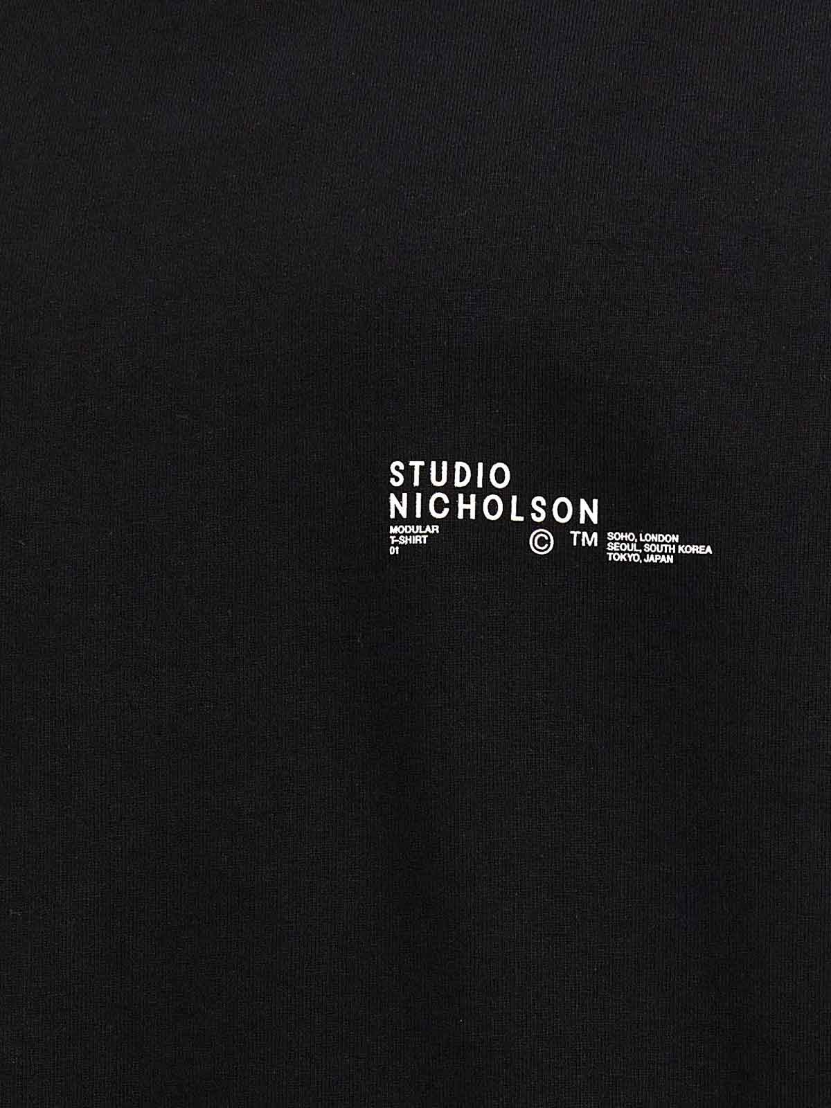 Shop Studio Nicholson Camiseta - Negro In Black