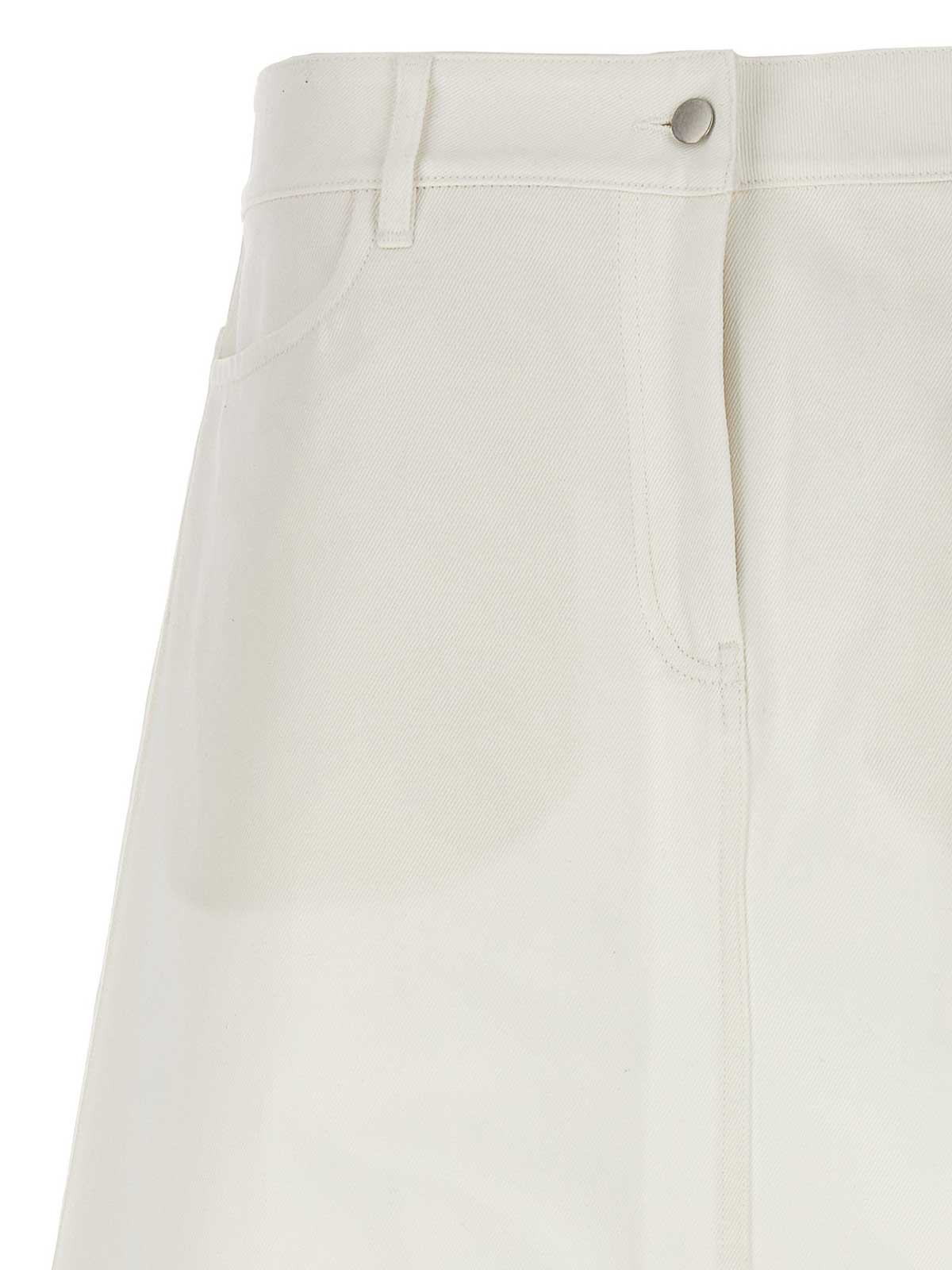 Shop Studio Nicholson Baringo Midi Skirt In White