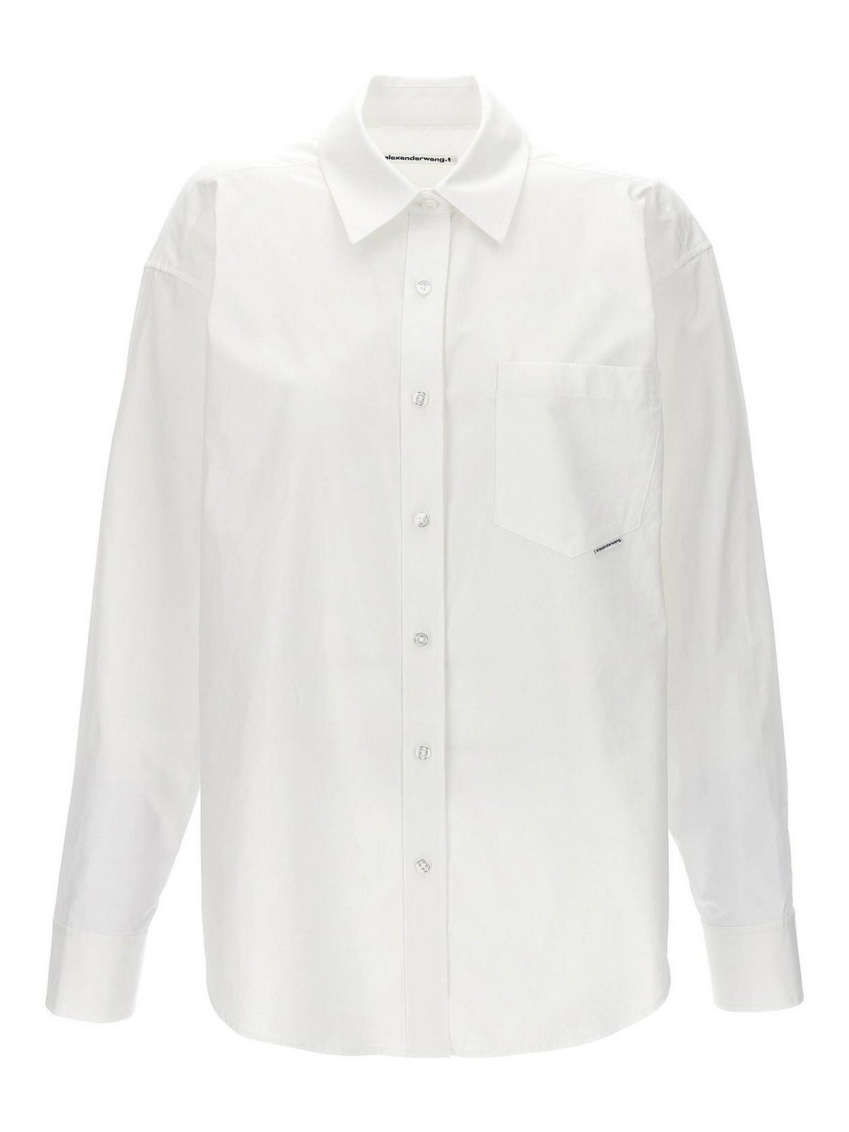 Shop Alexander Wang T Boyfriend Shirt In White