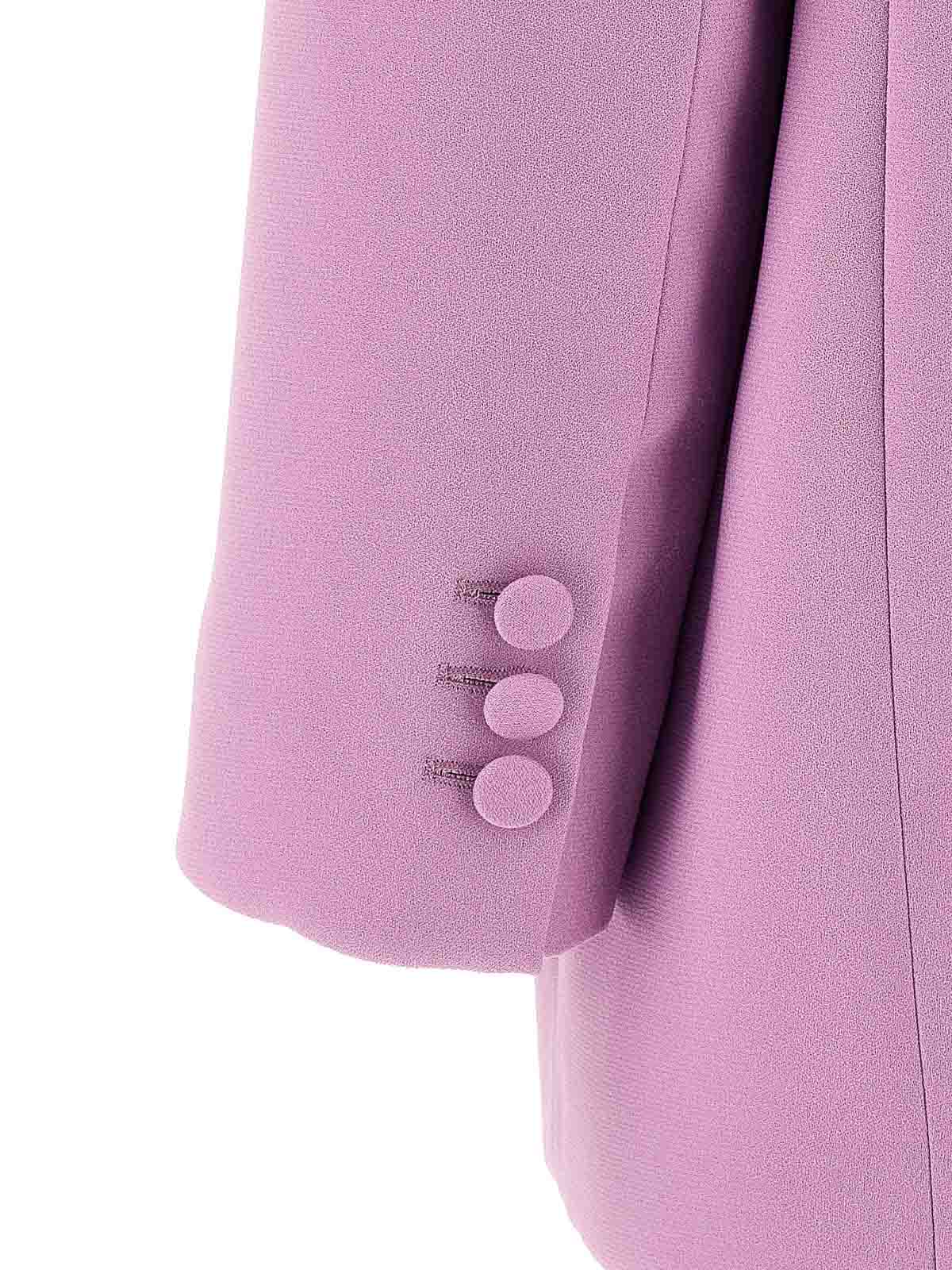 Shop The Andamane Guia Blazer Single Button Lapels In Purple