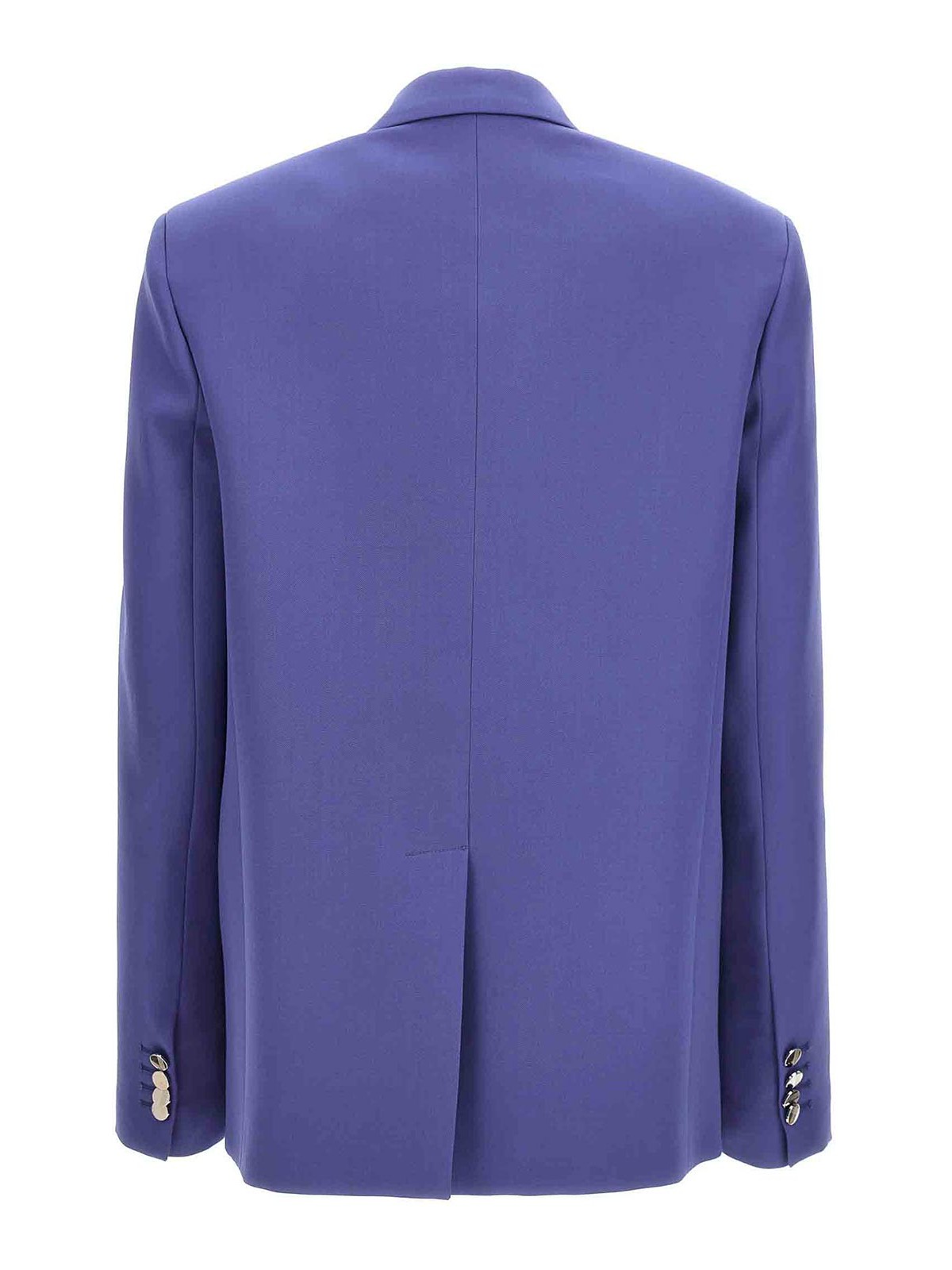 Shop Attico Glen Blazer Peak Lapels Flap In Purple