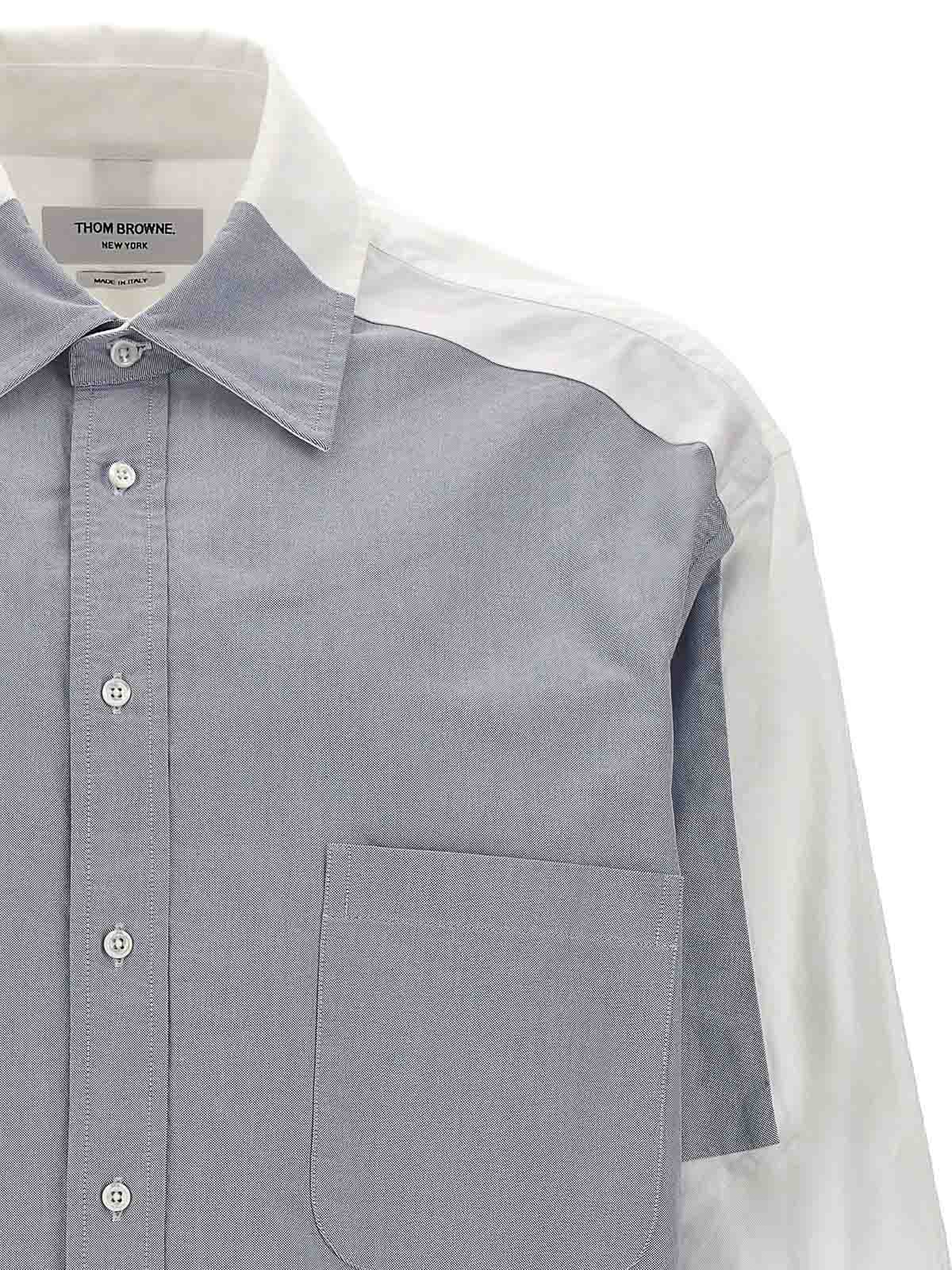 Shop Thom Browne Patchwork Shirt In Multicolour