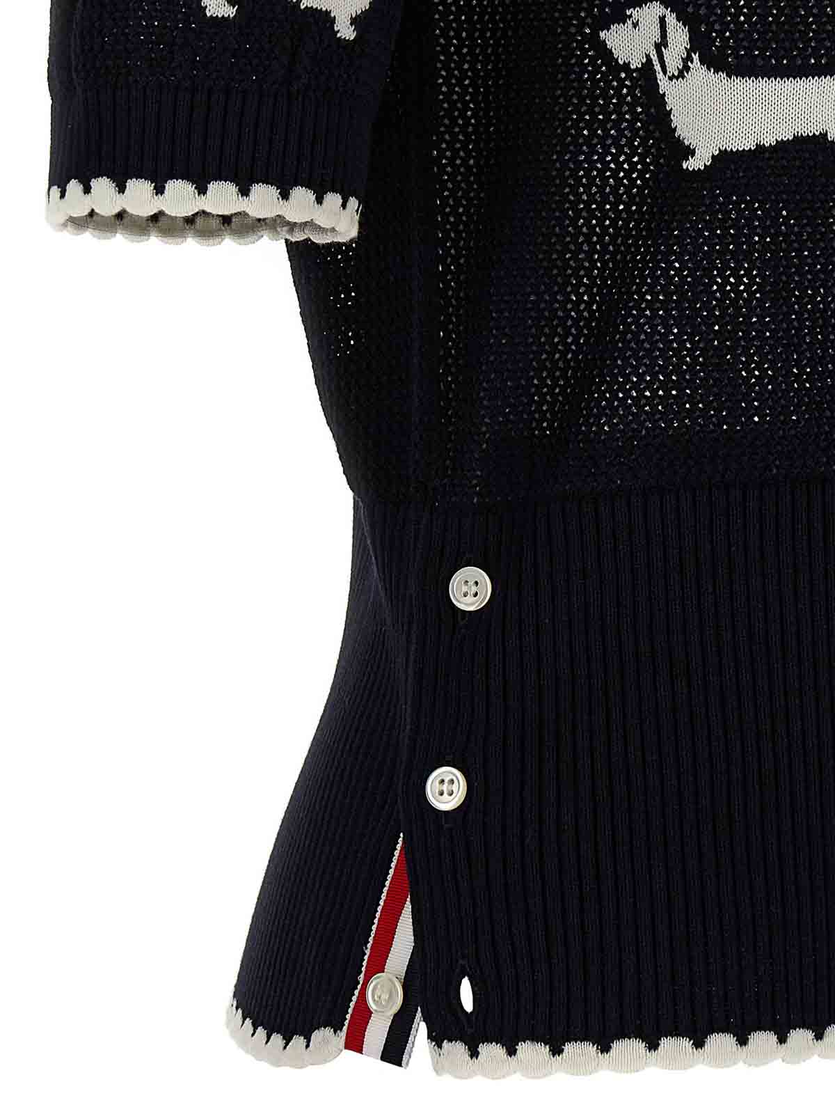 Shop Thom Browne Hector Icon Sweater In Blue