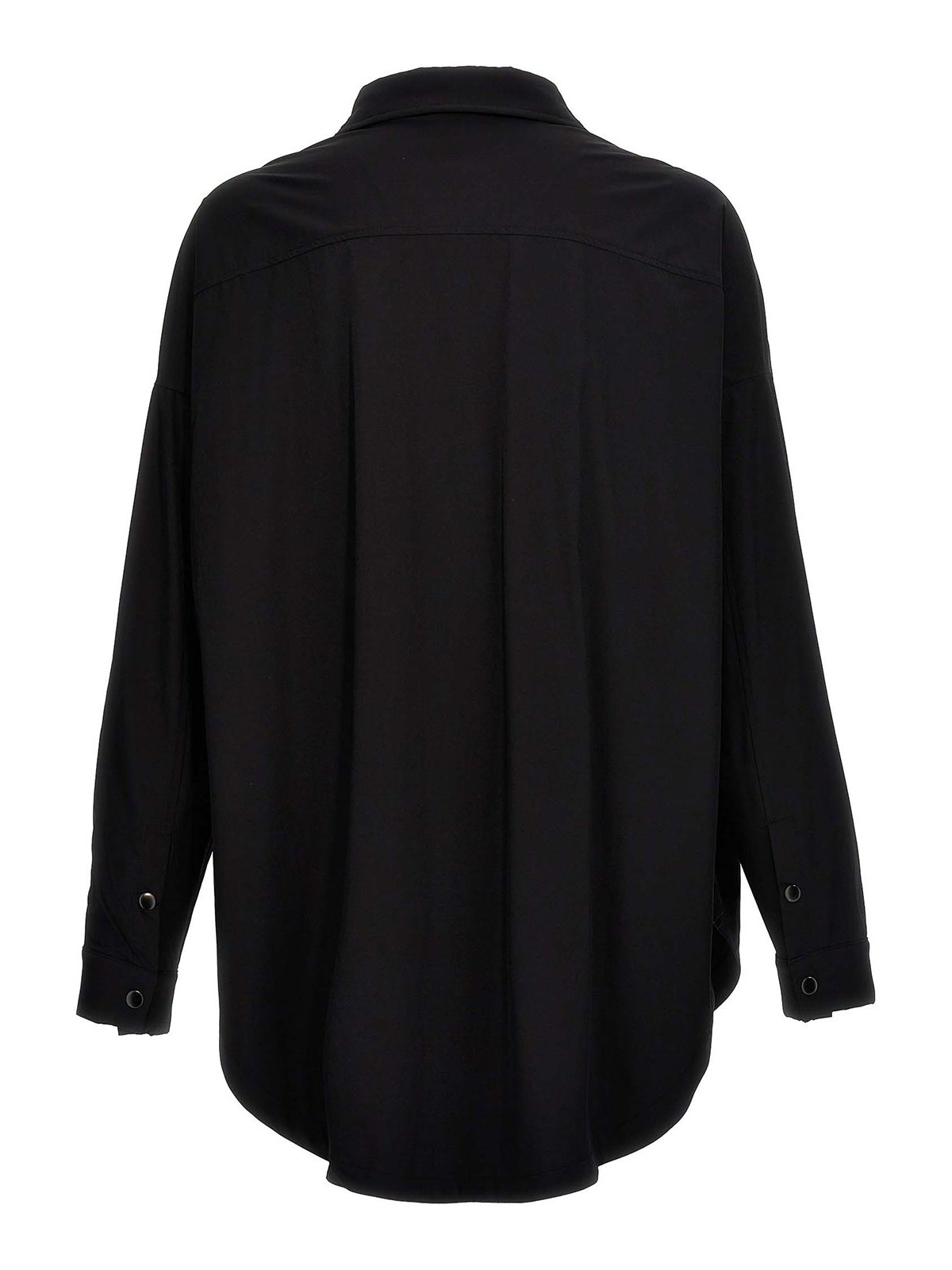 Shop Thom Krom Tech Fabric Shirt In Black