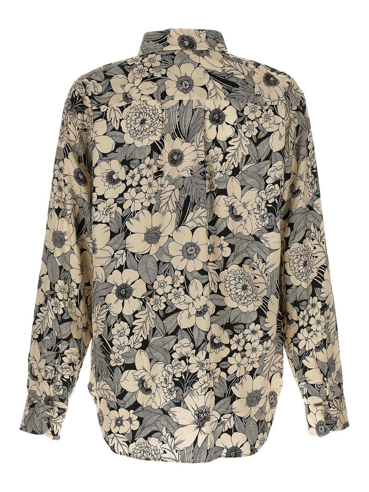Shop Tom Ford Floral Print Shirt In White