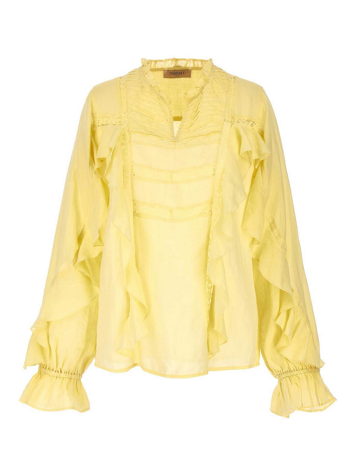 Shop Twinset Blusa - Amarillo In Yellow