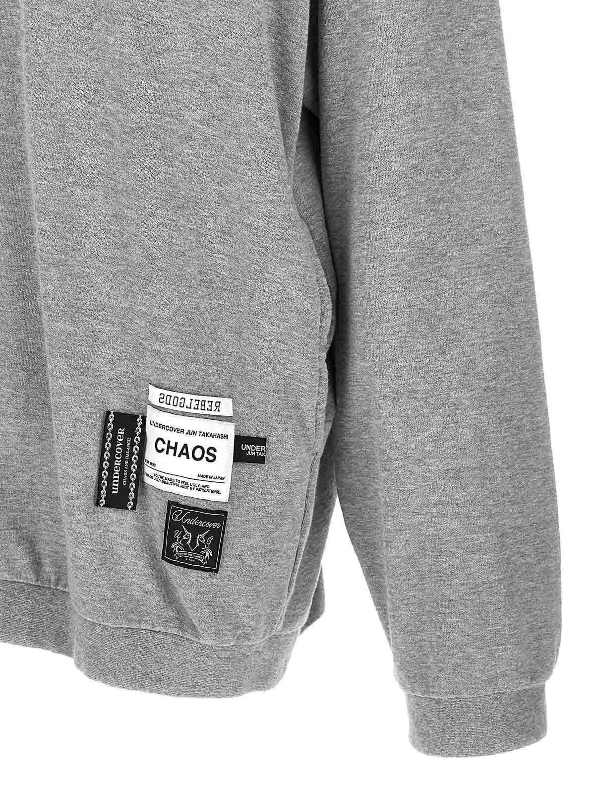 Shop Undercover Chaos And Balance Sweatshirt In Grey