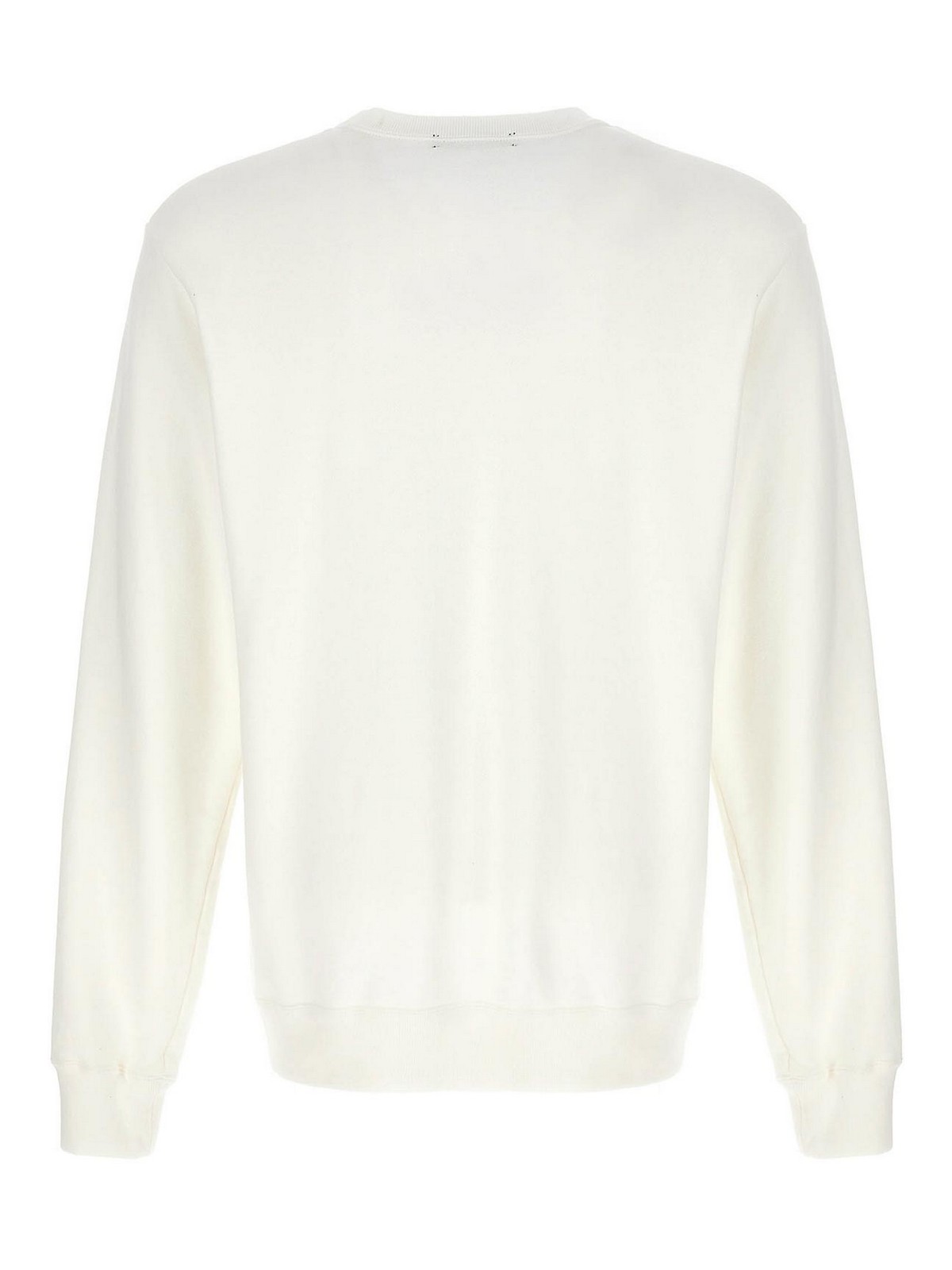 Shop Undercover Cotton Sweatshirt 'don't' Print In White
