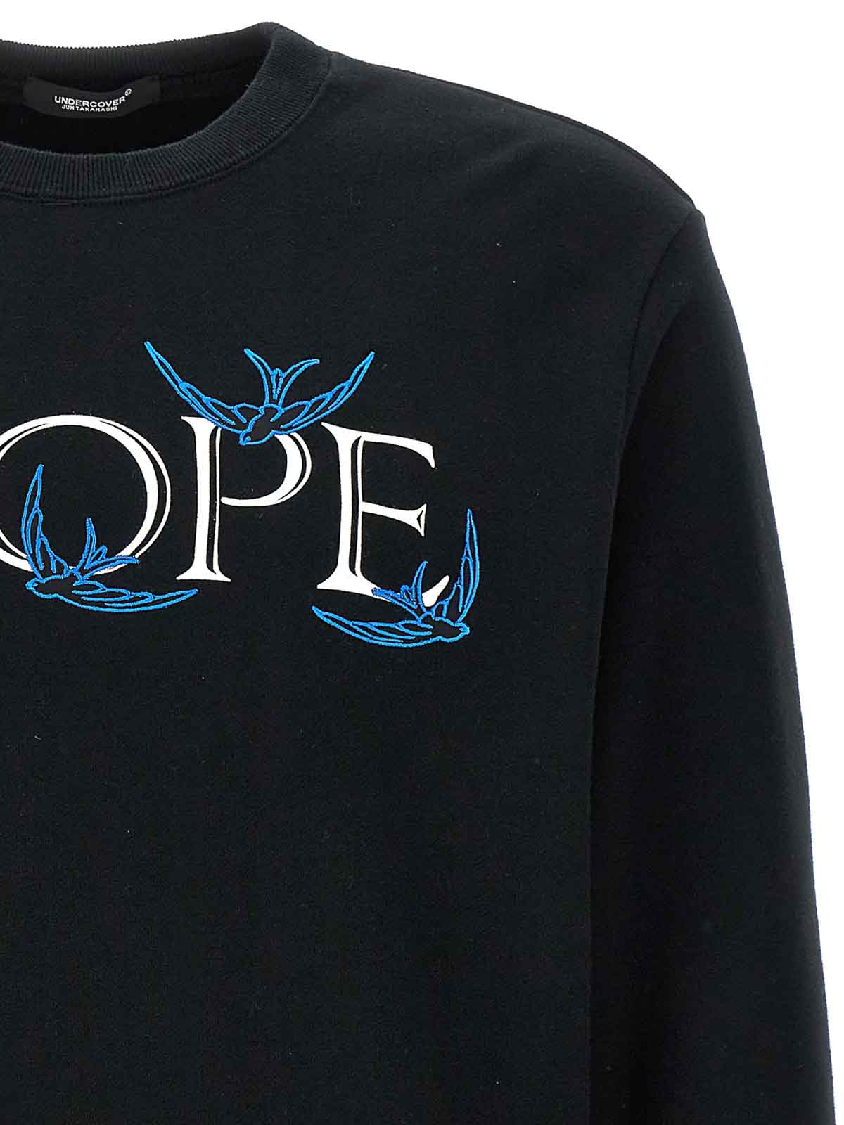 Shop Undercover Cotton Sweatshirt 'nope' Print In Black