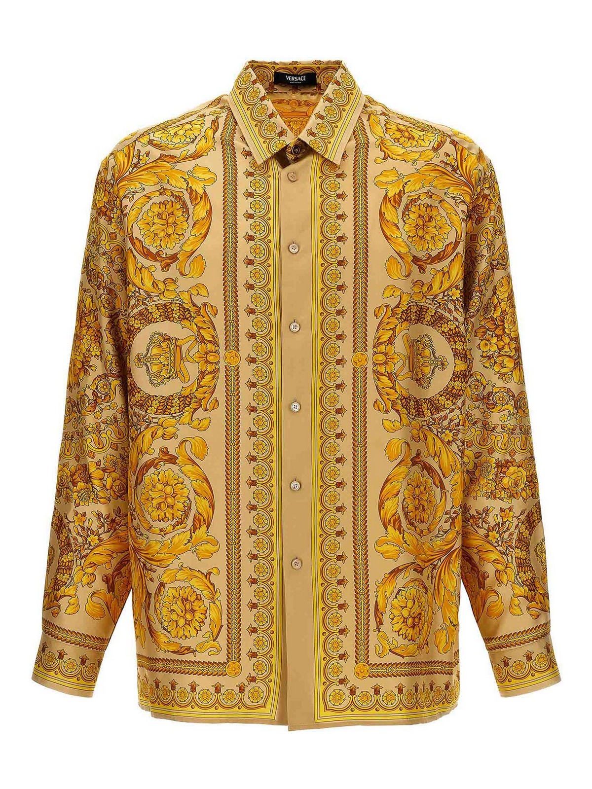 Shop Versace Barocco Shirt In Multicolour