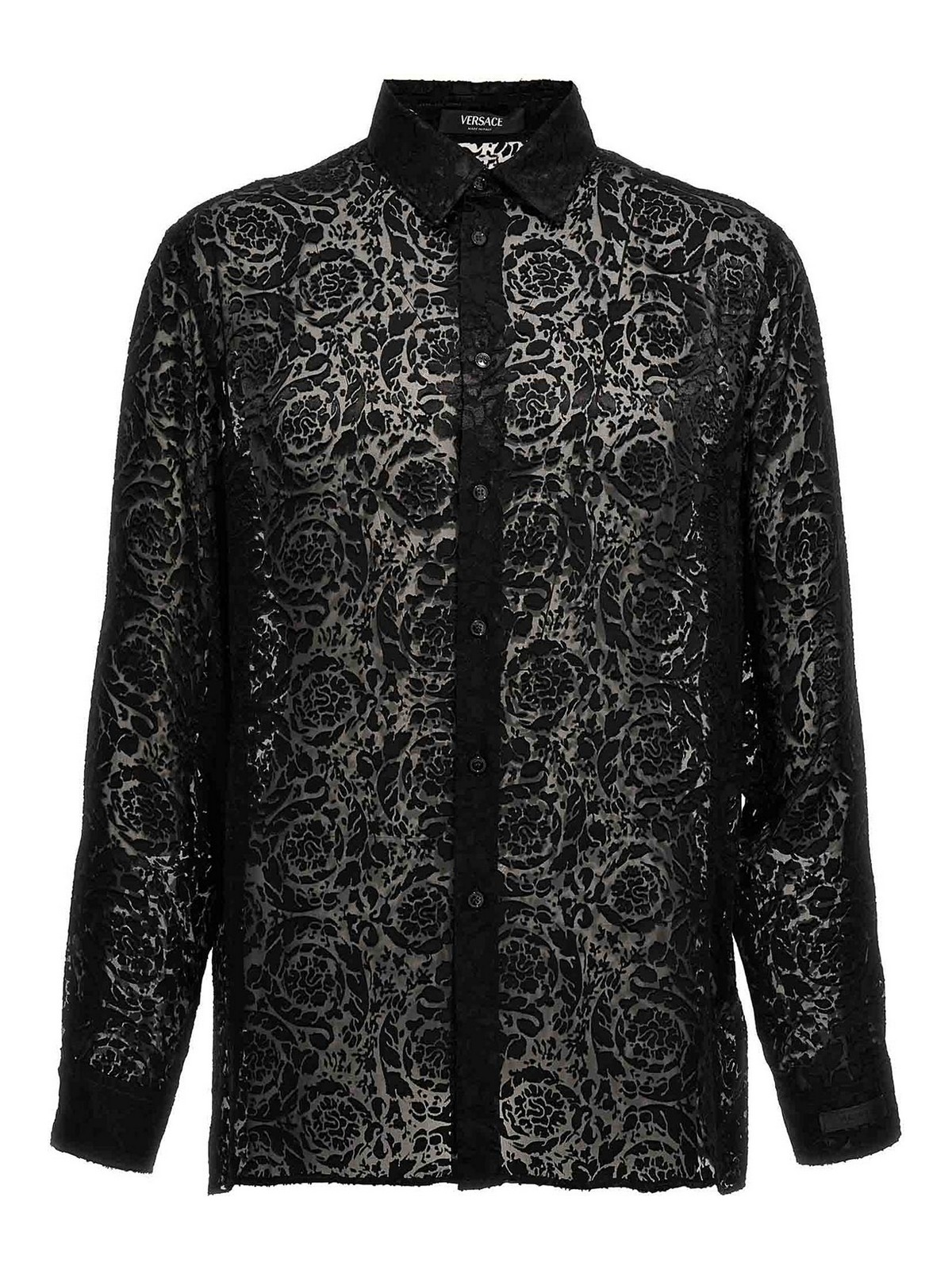 Versace Evening Shirt In Black