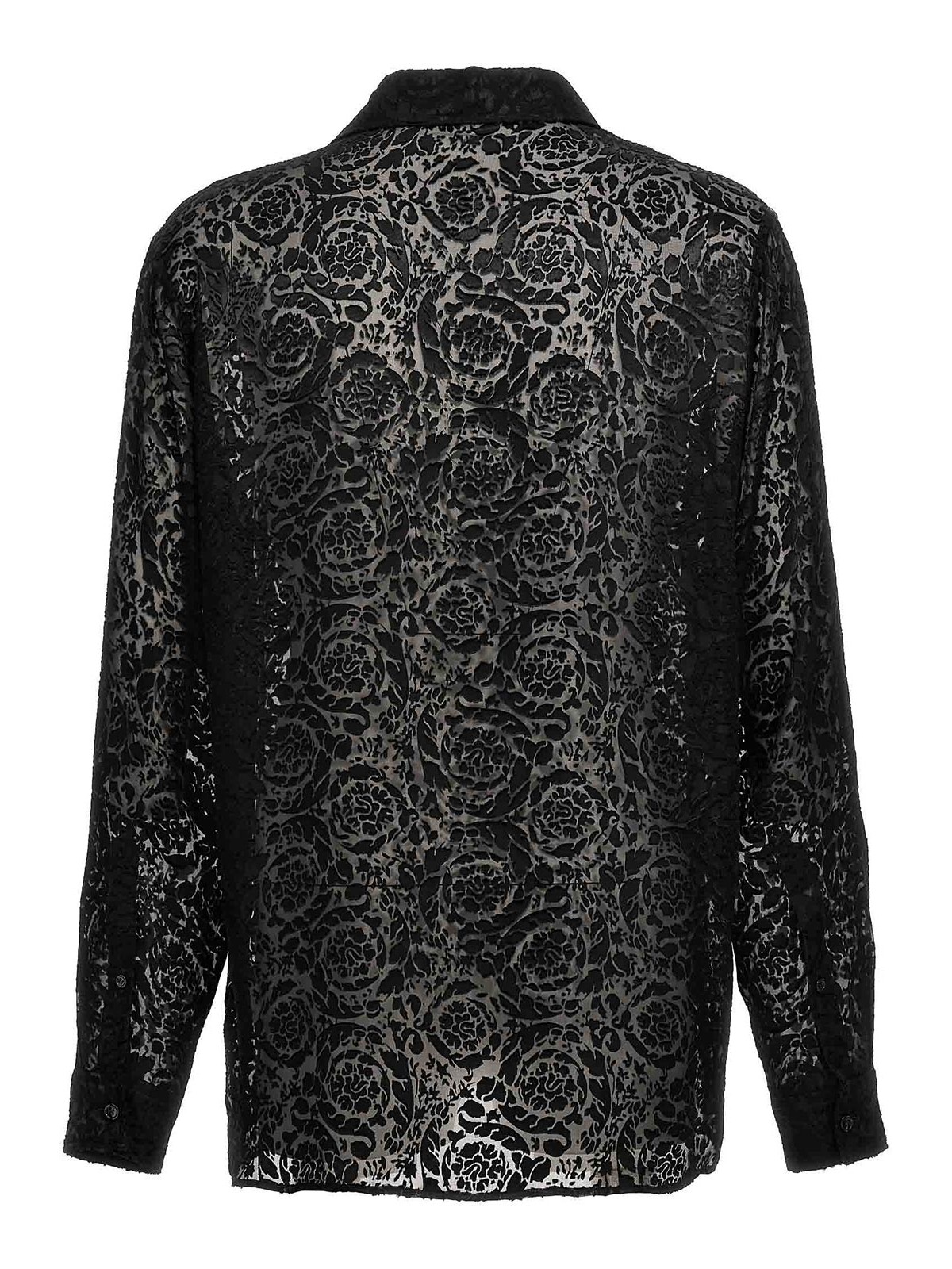 Shop Versace Evening Shirt In Black